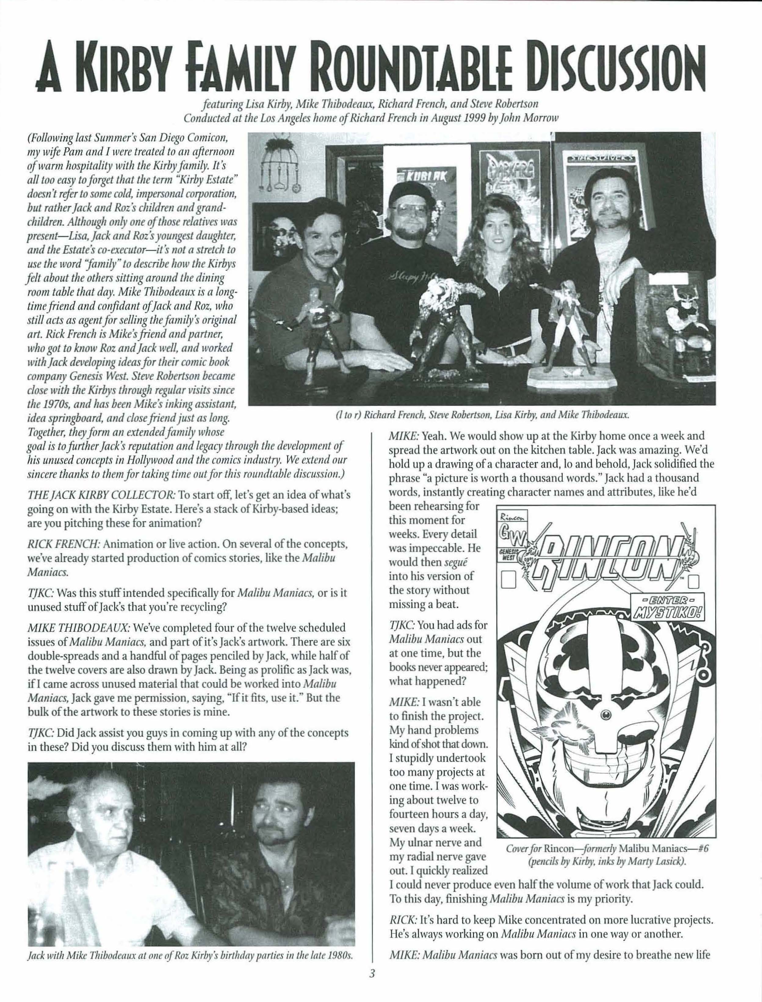 Read online The Jack Kirby Collector comic -  Issue #27 - 37