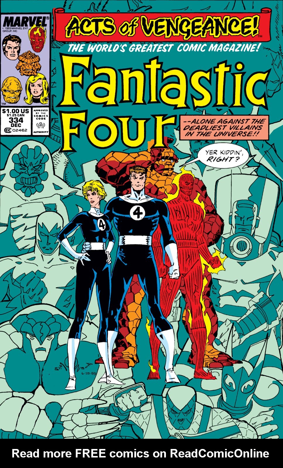 Read online Fantastic Four (1961) comic -  Issue #334 - 1