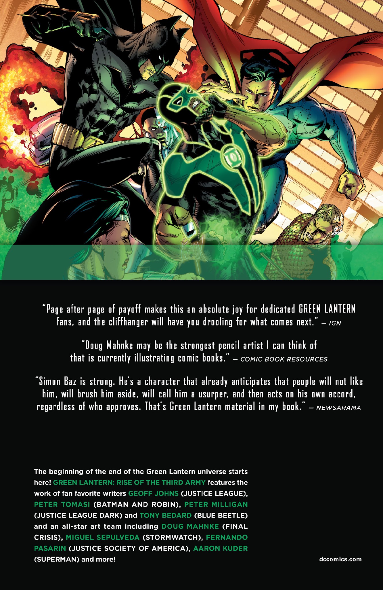 Read online Green Lantern: Rise of the Third Army comic -  Issue # TPB - 401
