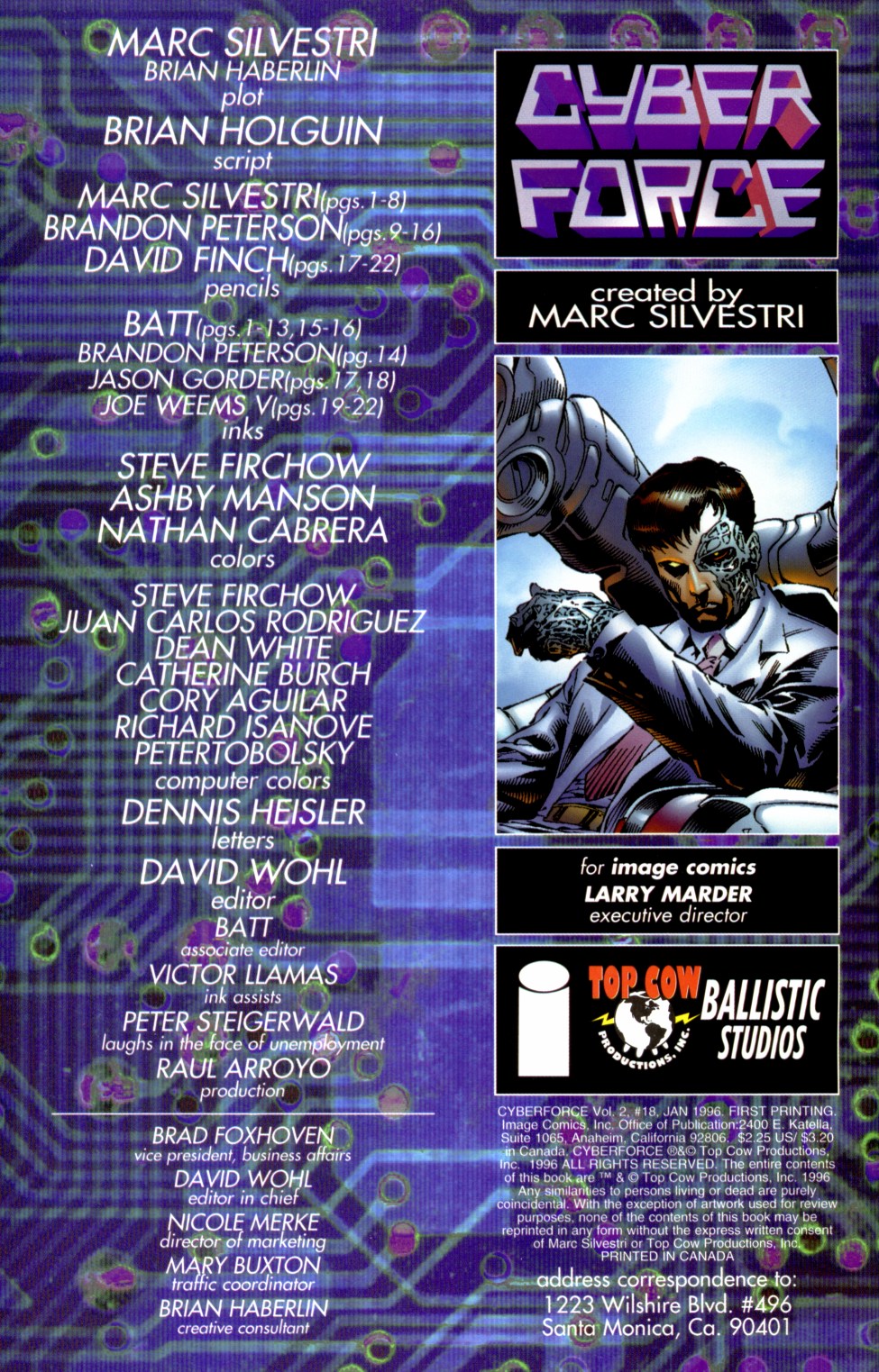 Read online Cyberforce (1993) comic -  Issue #18 - 2