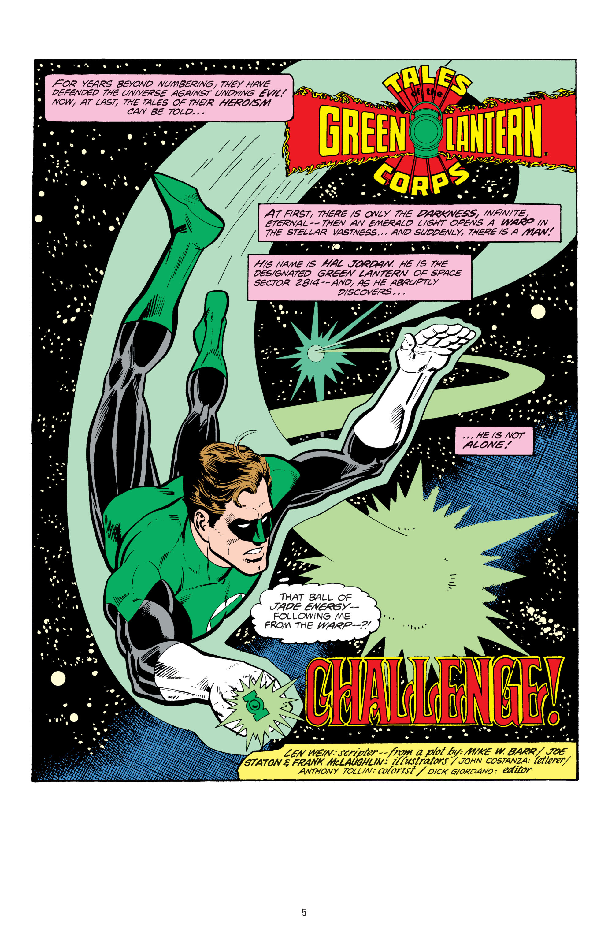 Read online Tales of the Green Lantern Corps comic -  Issue # _TPB 1 - 5