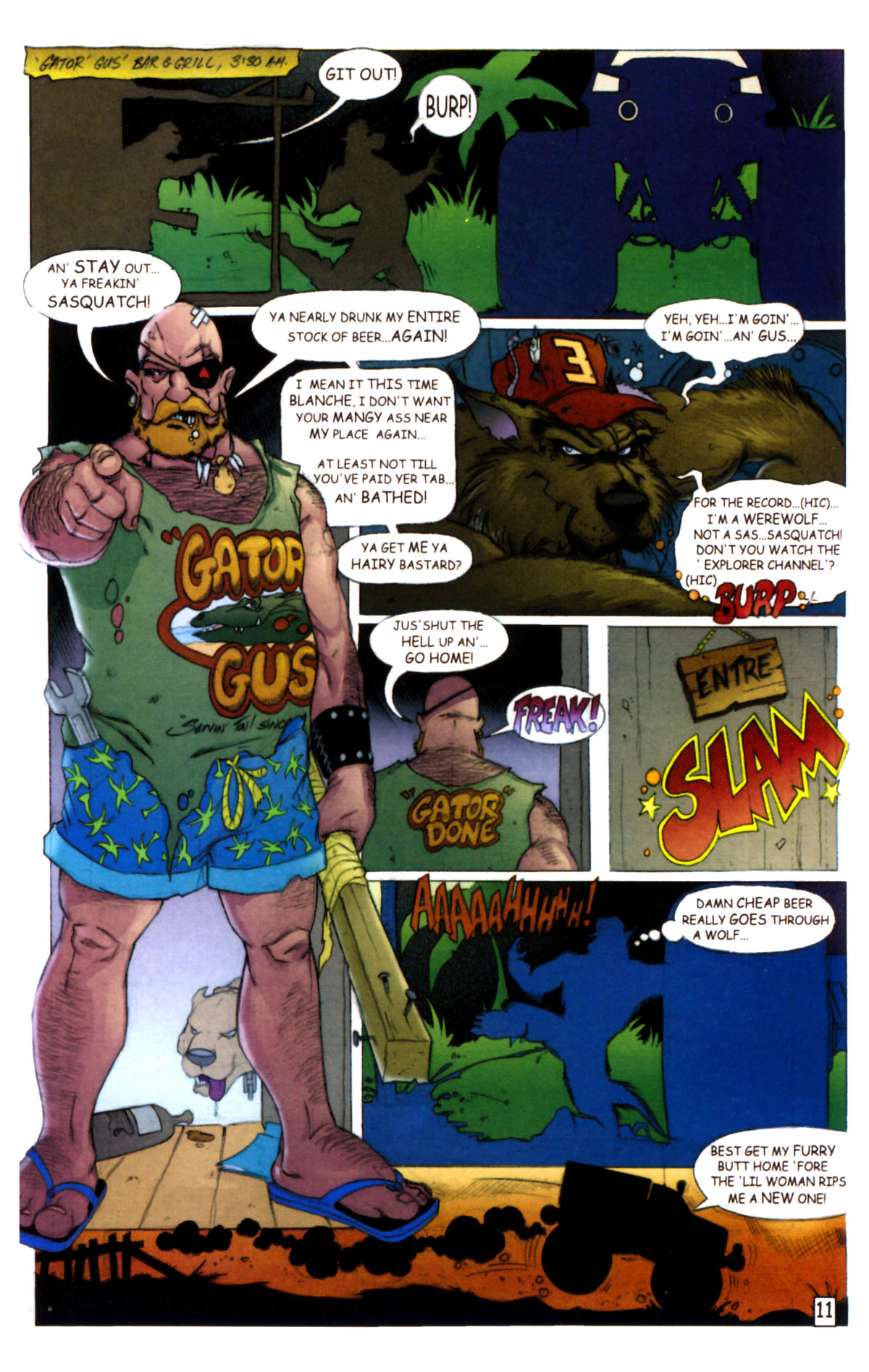 Read online Bubba the Redneck Werewolf Super Sci-fi Special comic -  Issue # Full - 13