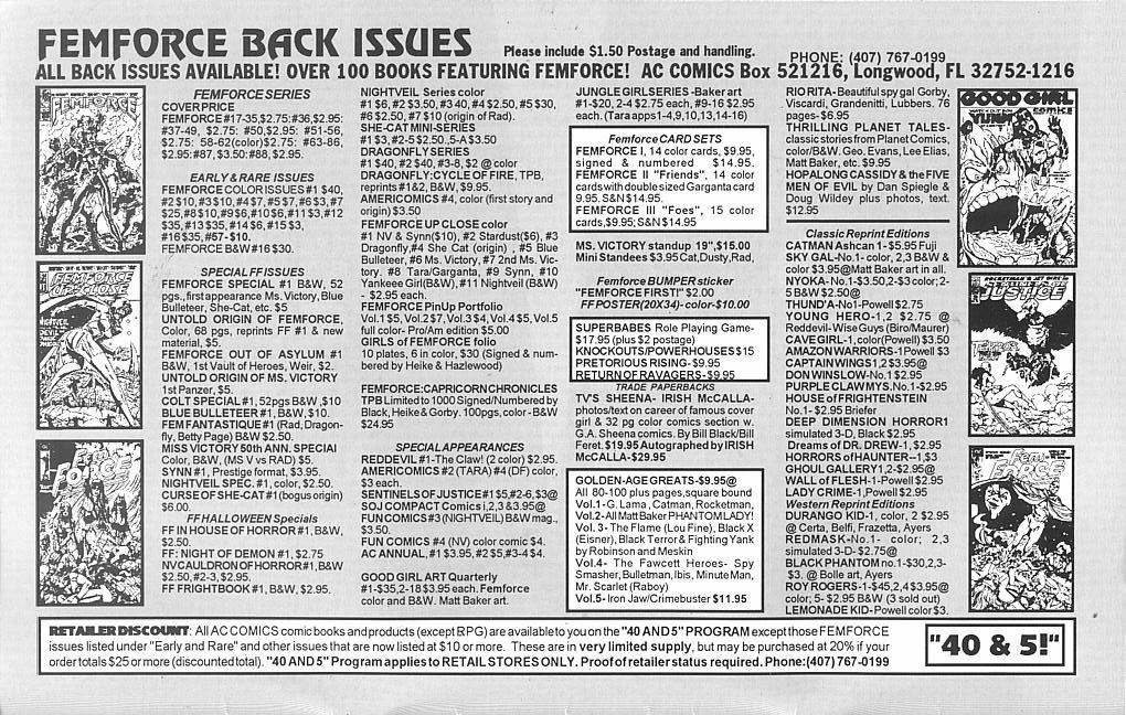 Read online Femforce comic -  Issue #88 - 36