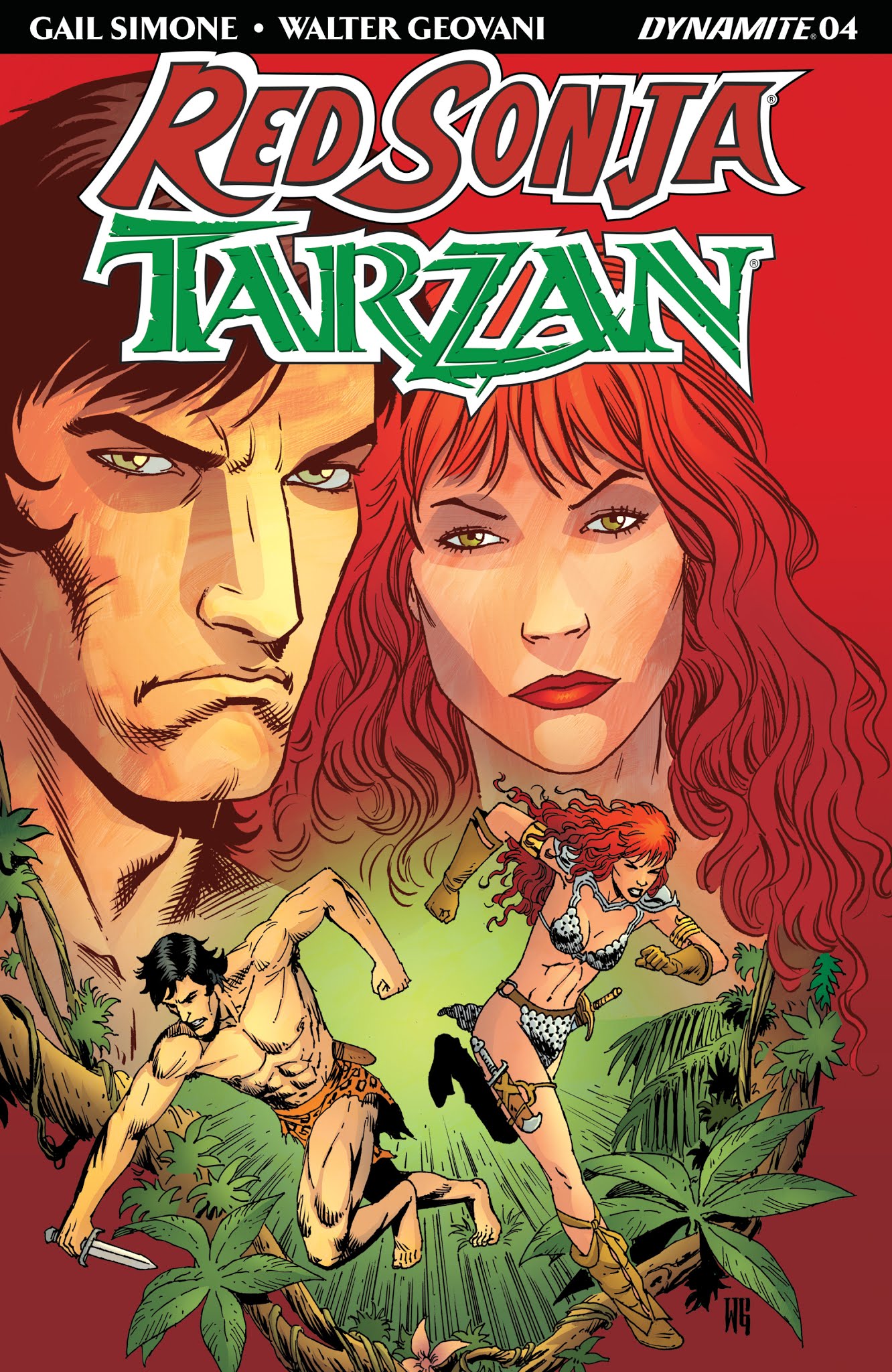 Read online Red Sonja/Tarzan comic -  Issue #4 - 2