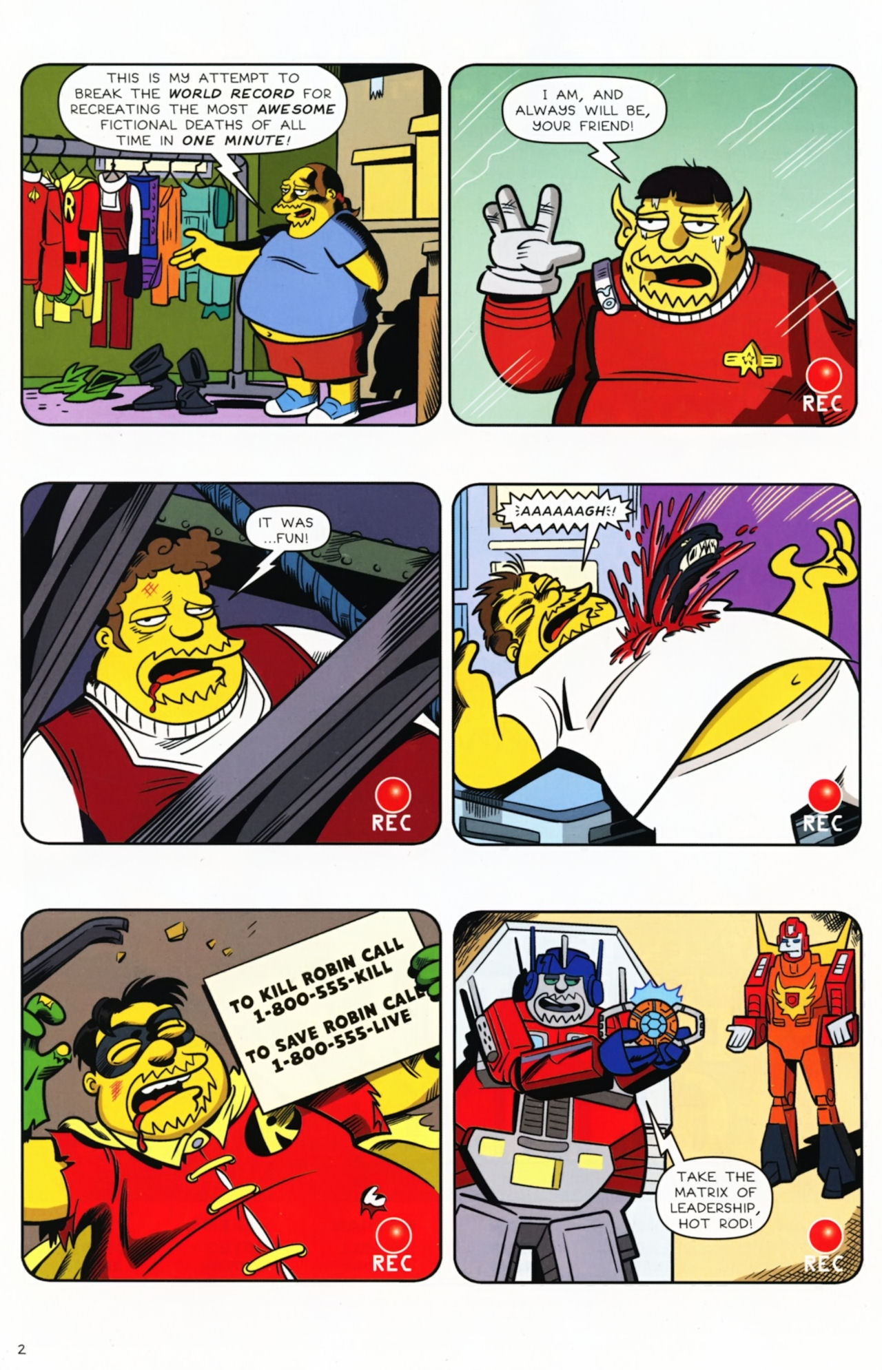 Read online Bongo Comics presents Comic Book Guy: The Comic Book comic -  Issue #1 - 10