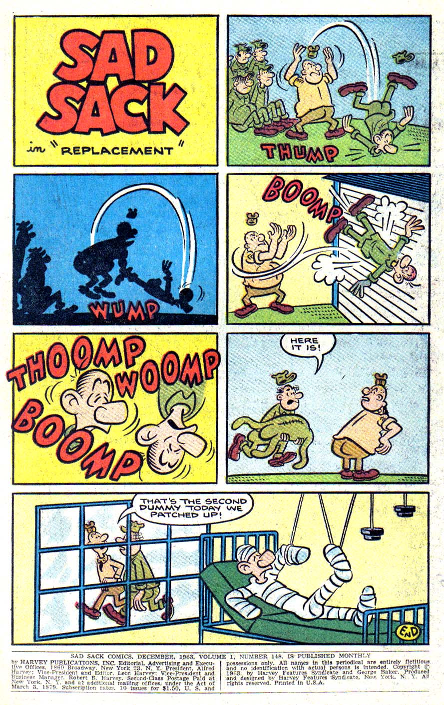 Read online Sad Sack comic -  Issue #148 - 3