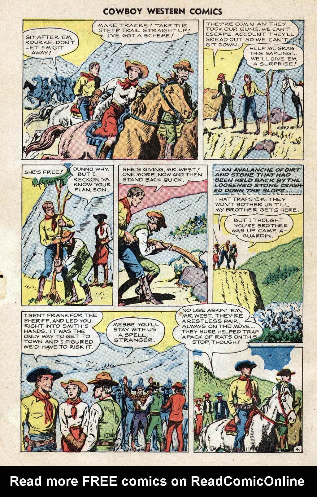 Read online Cowboy Western Comics (1948) comic -  Issue #25 - 6