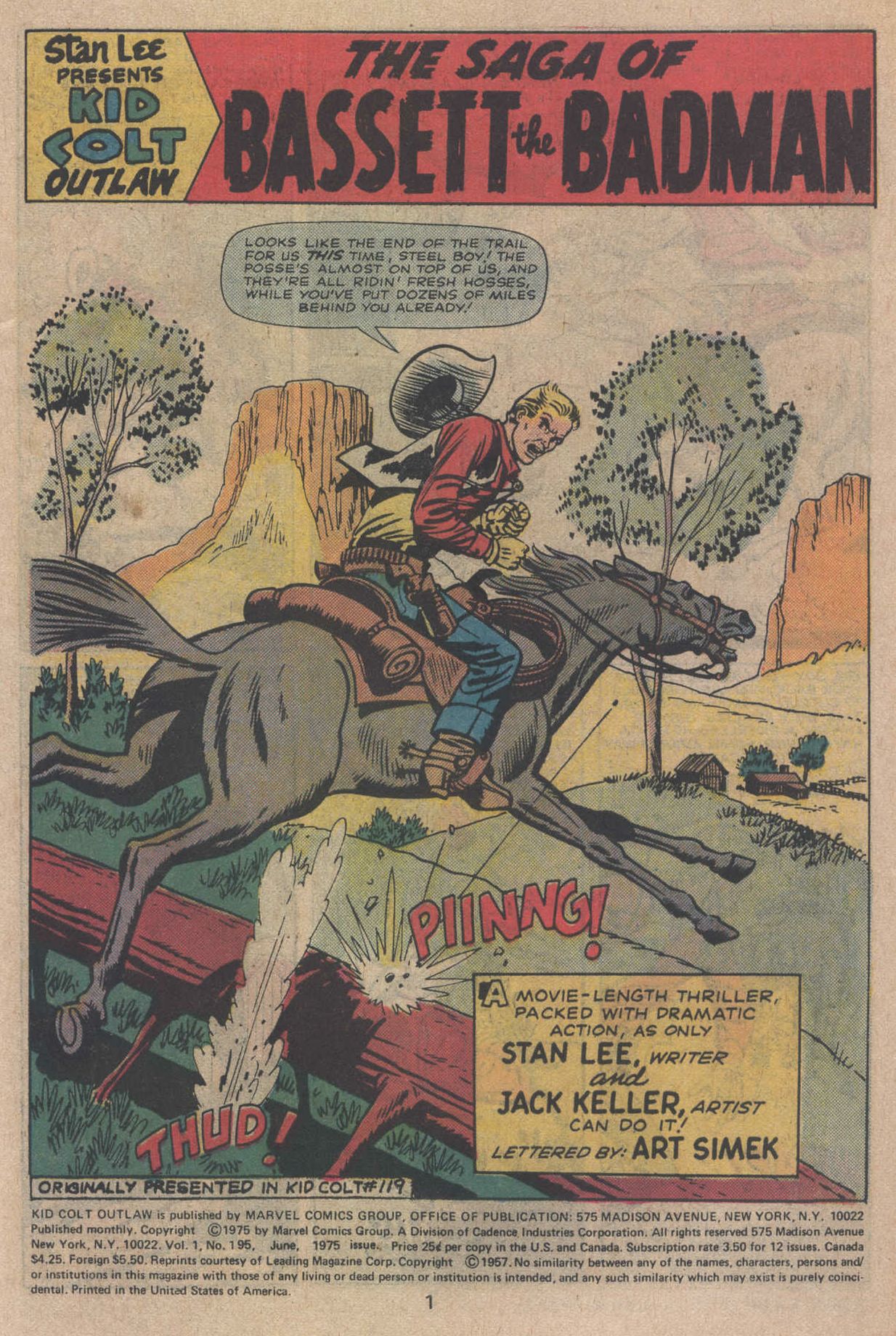 Read online Kid Colt Outlaw comic -  Issue #195 - 3
