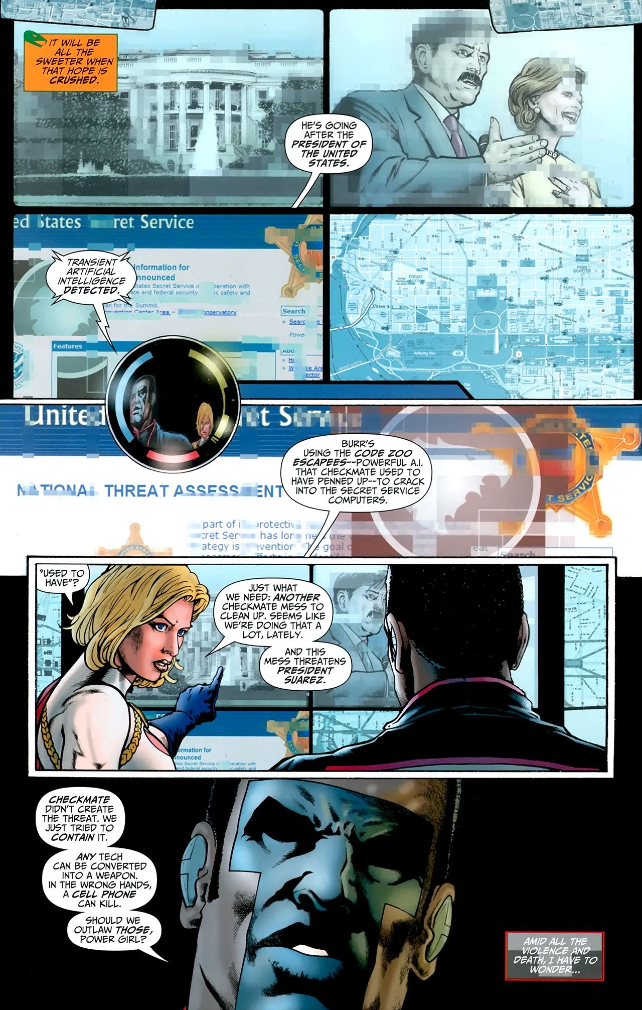 Read online JSA vs. Kobra comic -  Issue #6 - 6