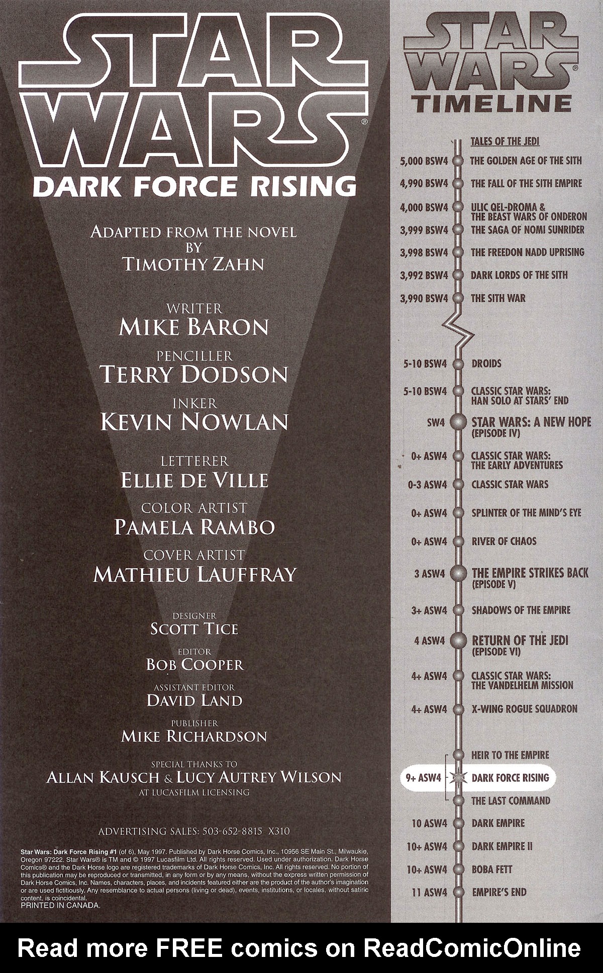 Read online Star Wars: Dark Force Rising comic -  Issue #1 - 2