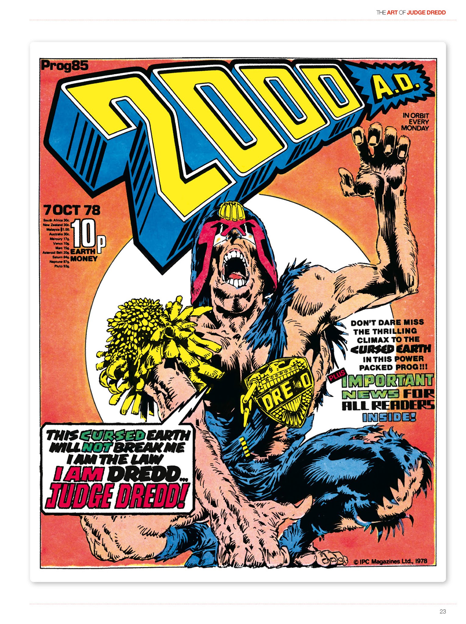 Read online The Art of Judge Dredd: Featuring 35 Years of Zarjaz Covers comic -  Issue # TPB (Part 1) - 24