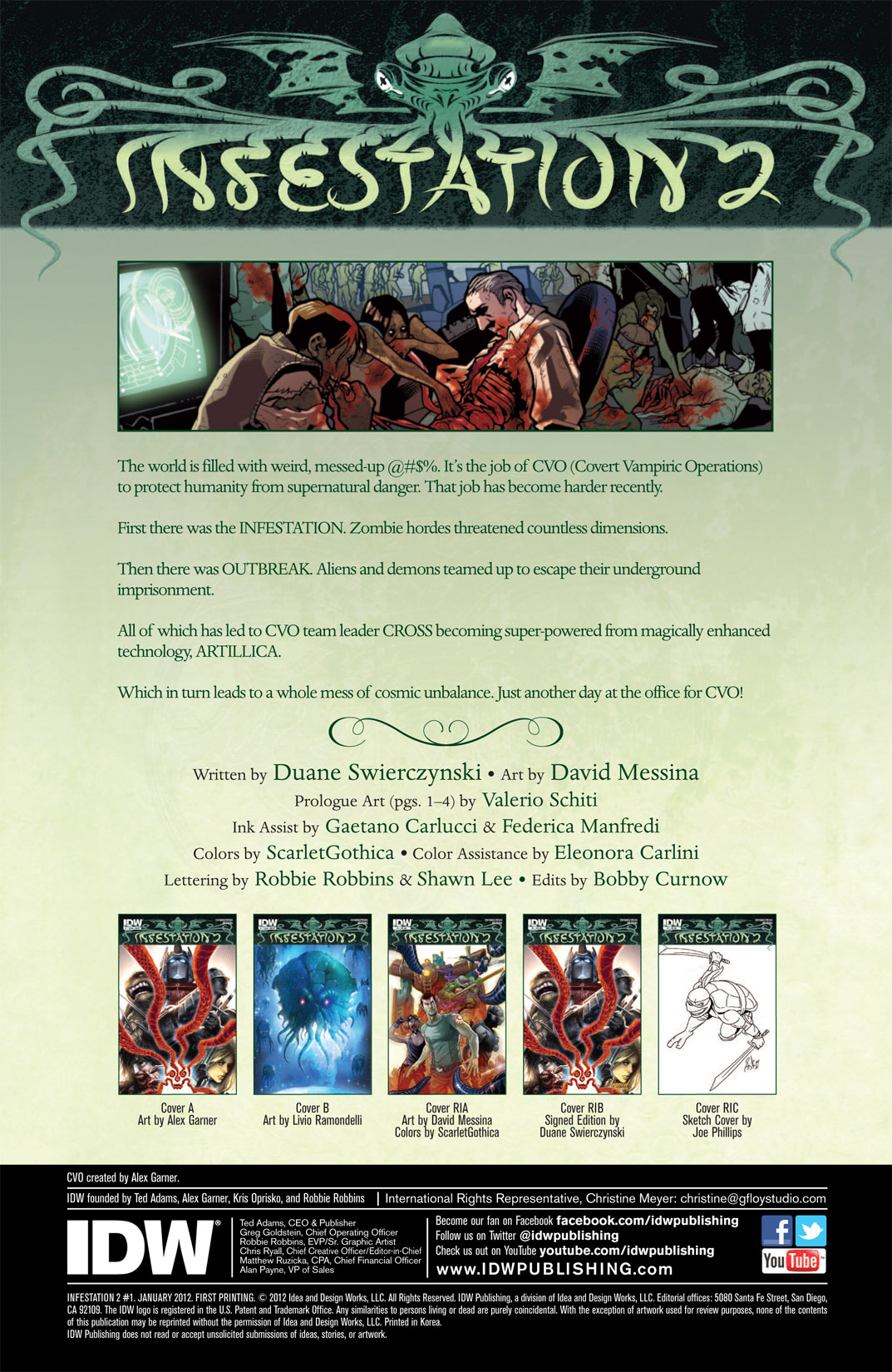 Read online Infestation 2 comic -  Issue #1 - 5