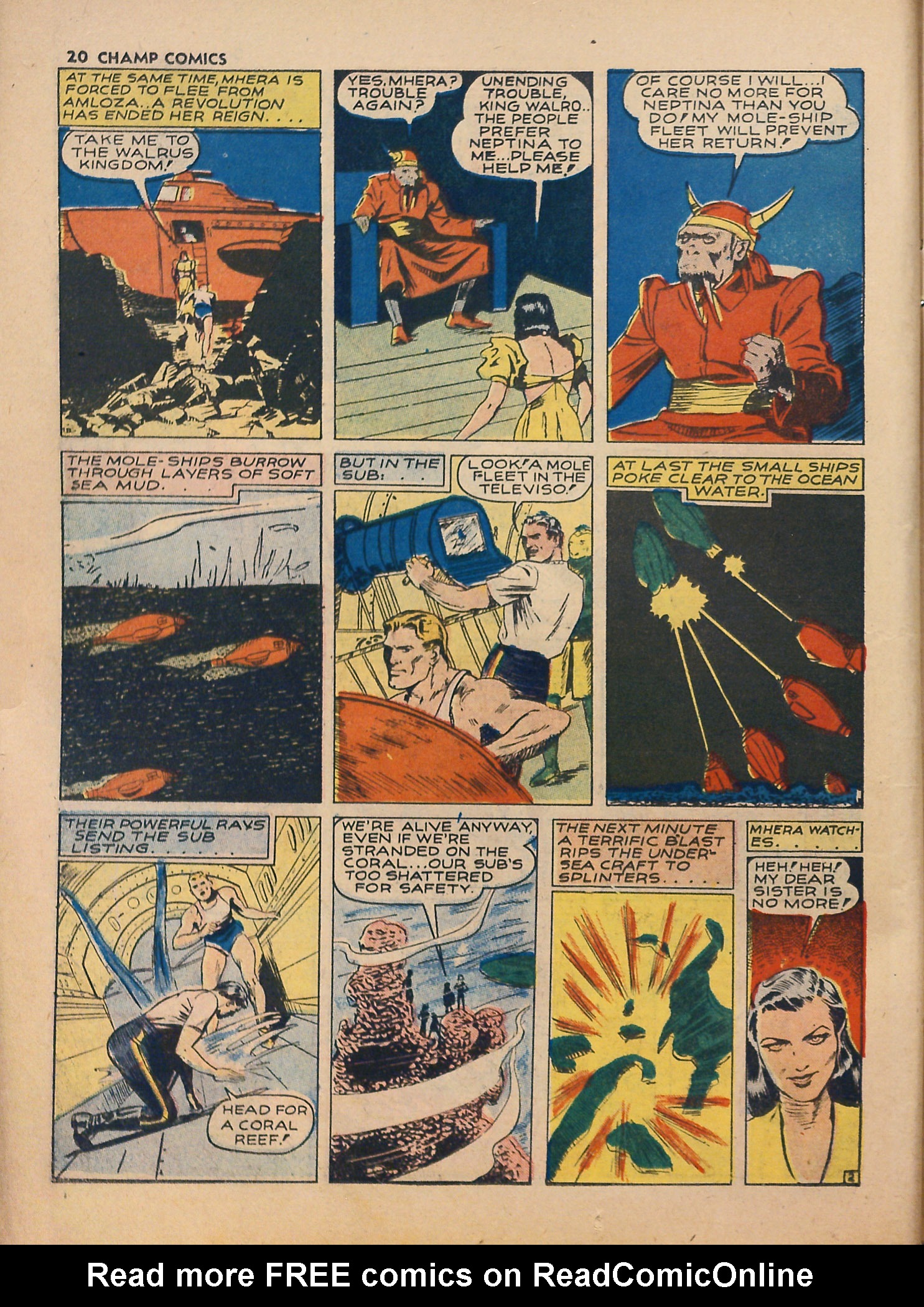 Read online Champ Comics comic -  Issue #14 - 22