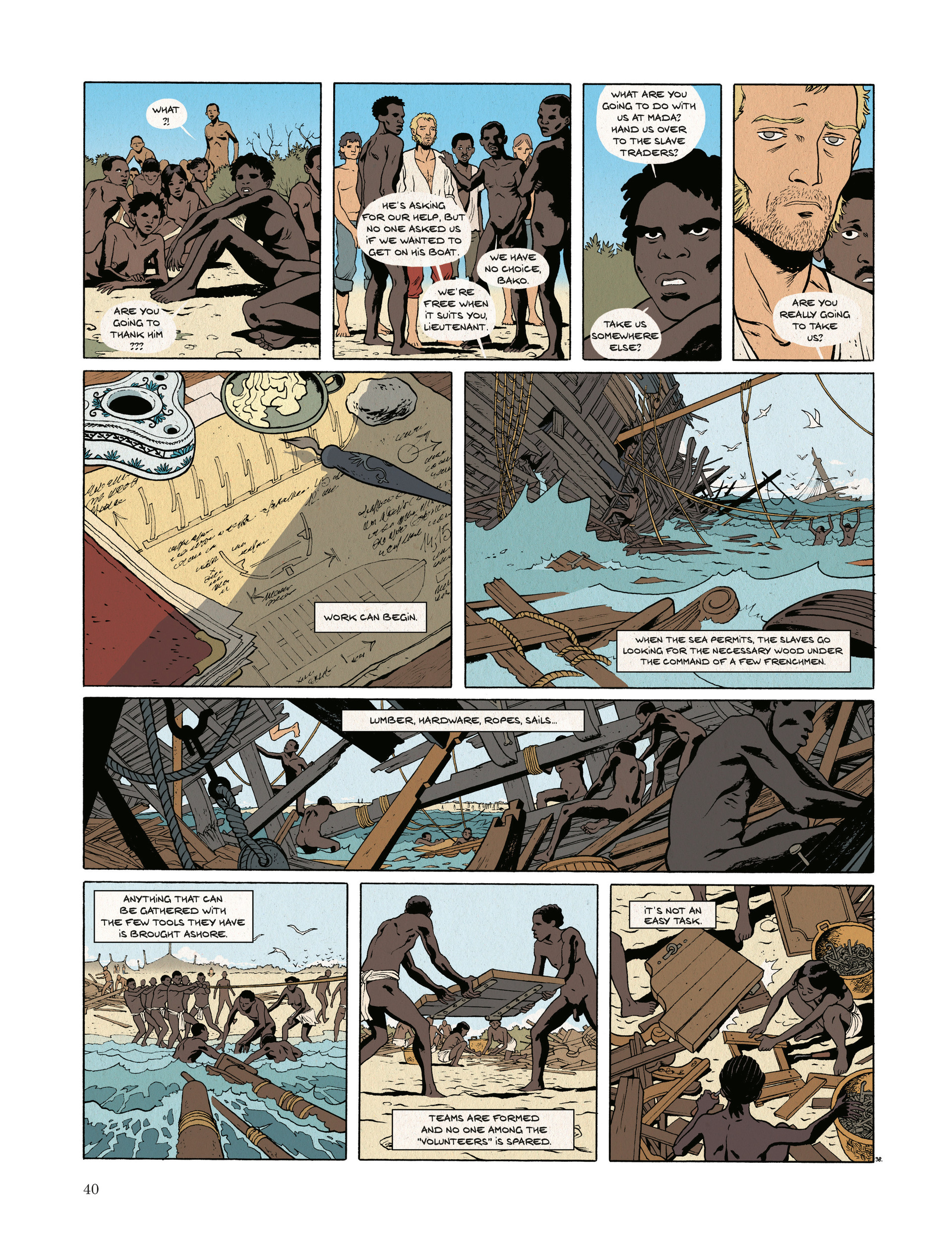 Read online The Forgotten Slaves of Tromelin comic -  Issue # TPB - 42