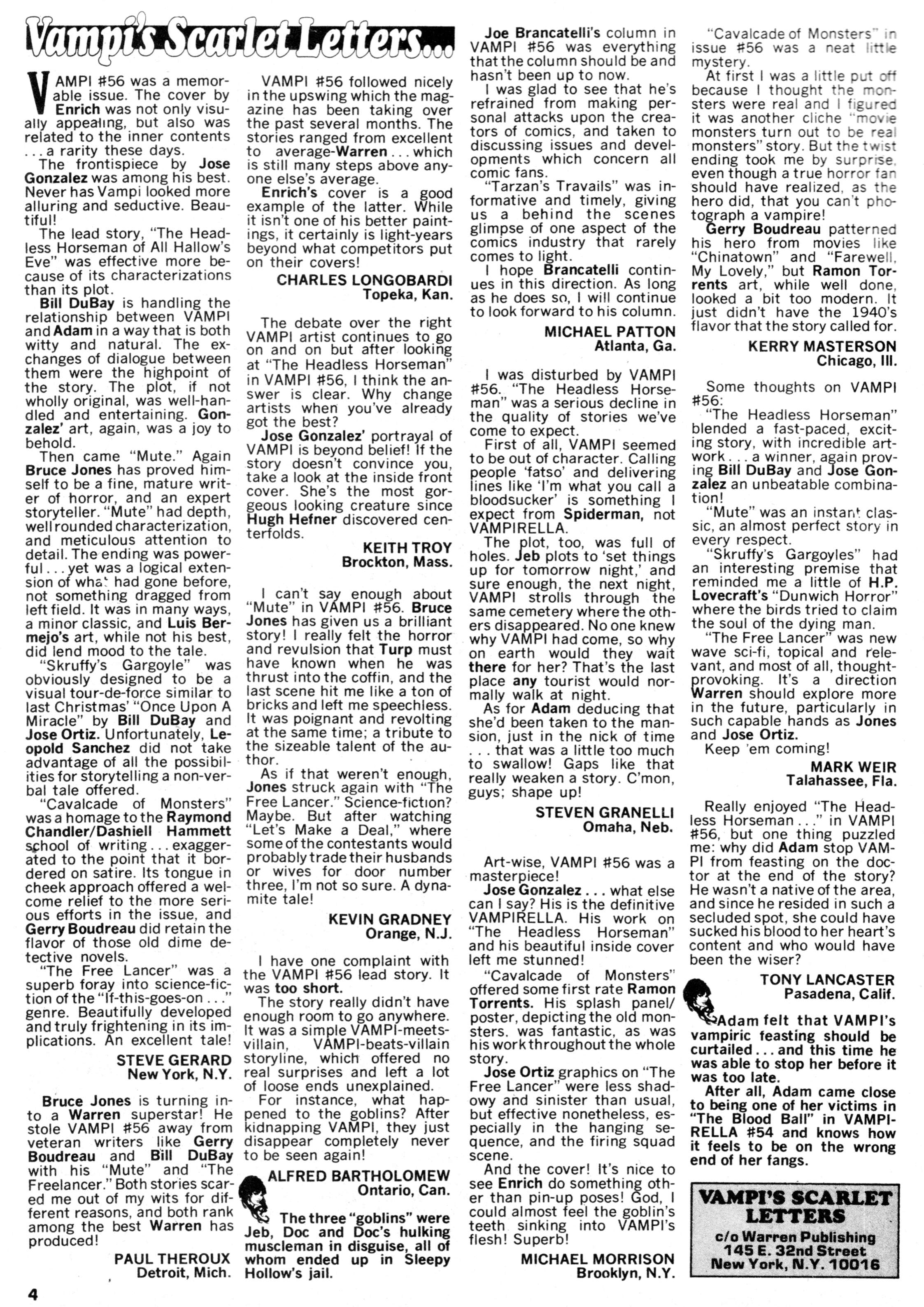 Read online Vampirella (1969) comic -  Issue #58 - 4