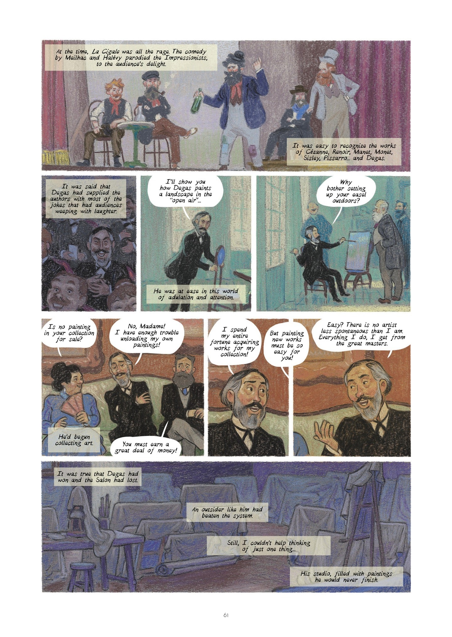 Read online Degas and Cassatt: The Dance of Solitude comic -  Issue # TPB - 60
