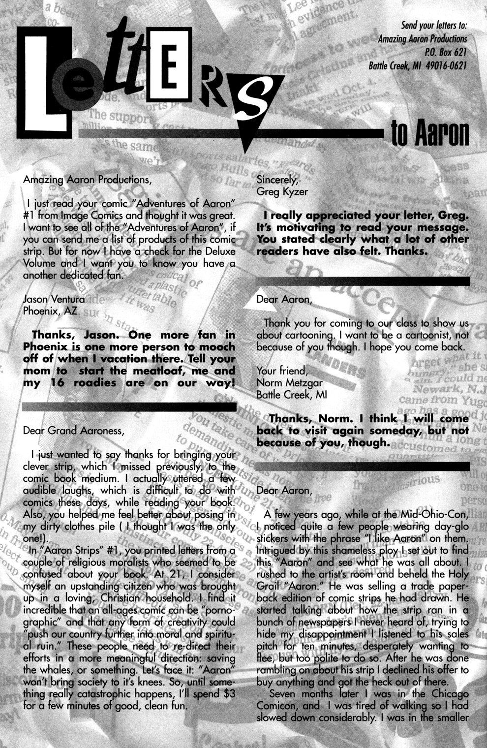 Read online Aaron Strips comic -  Issue #3 - 26