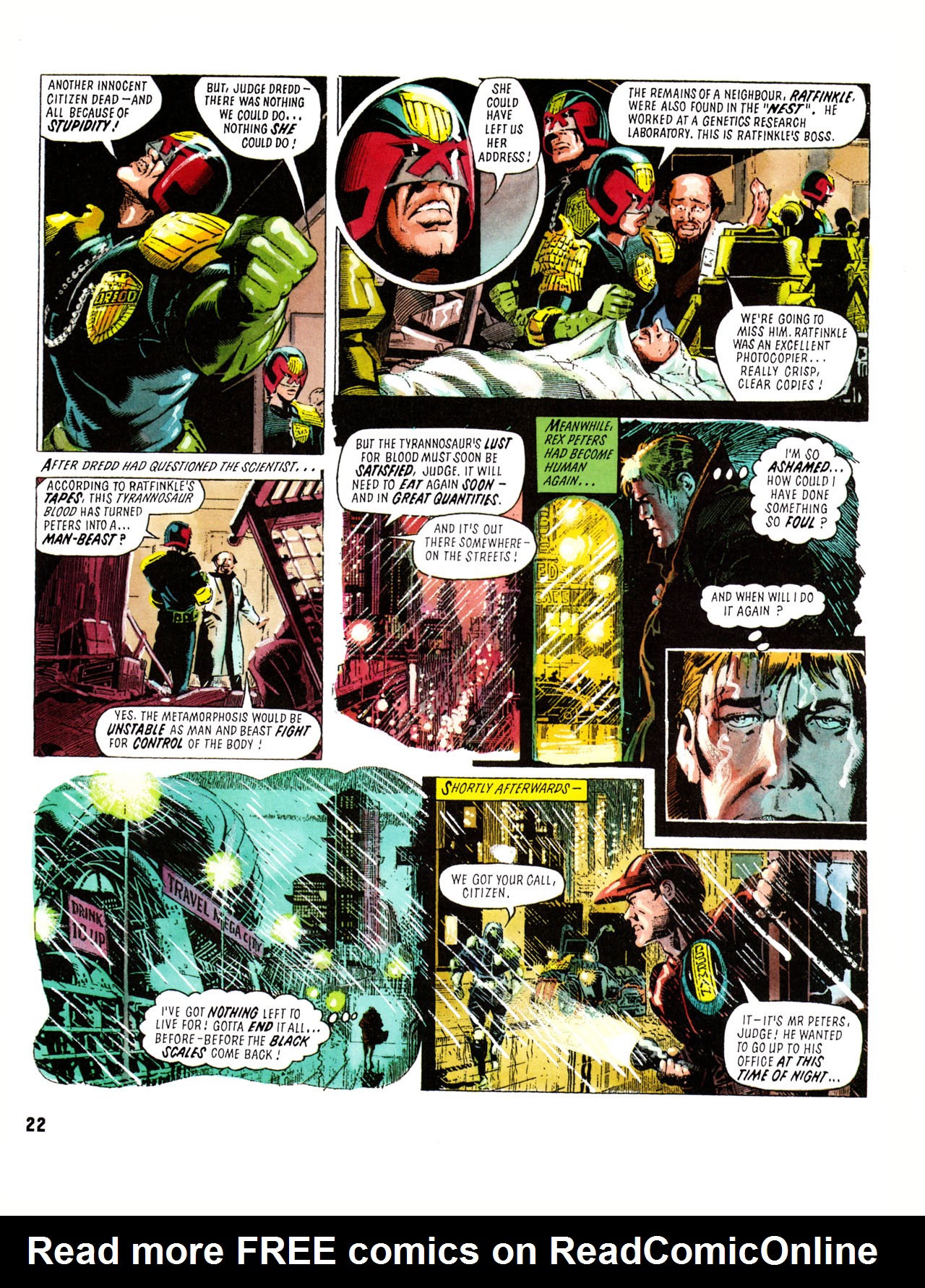 Read online Judge Dredd Definitive Editions comic -  Issue # TPB Bad Science - 22