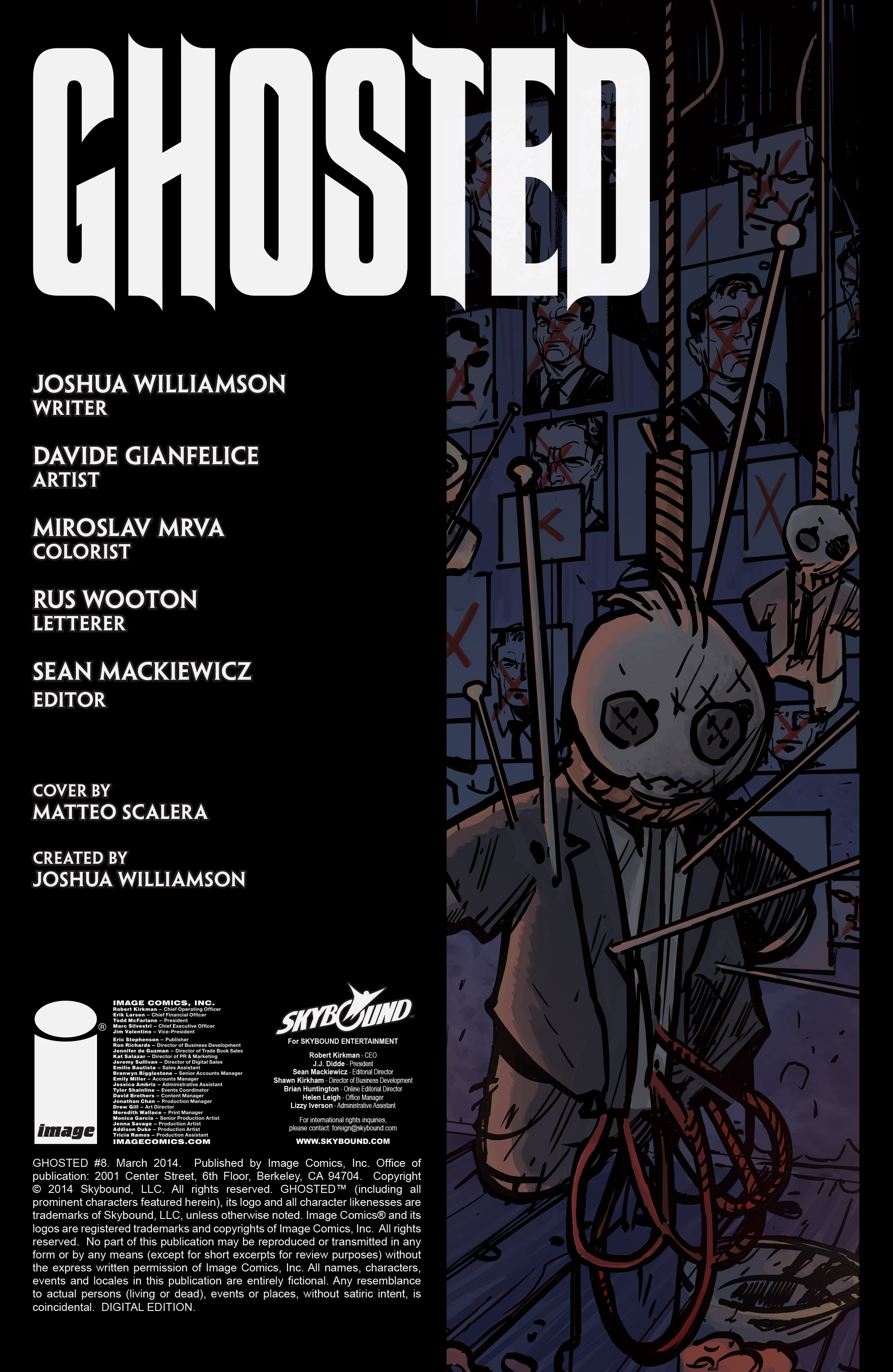 Read online Ghosted comic -  Issue #8 - 2