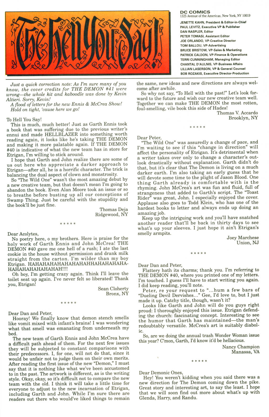 Read online The Demon (1990) comic -  Issue #43 - 26