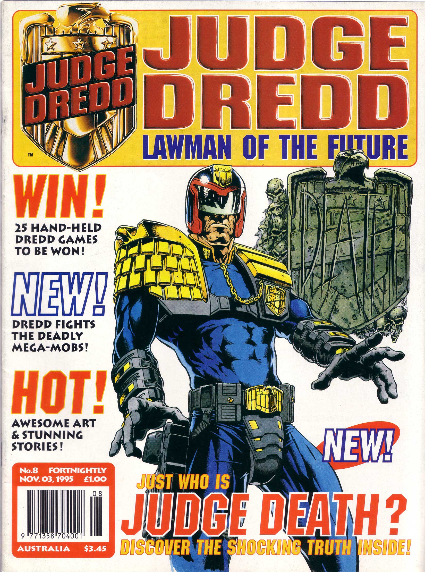 Read online Judge Dredd Lawman of the Future comic -  Issue #8 - 1