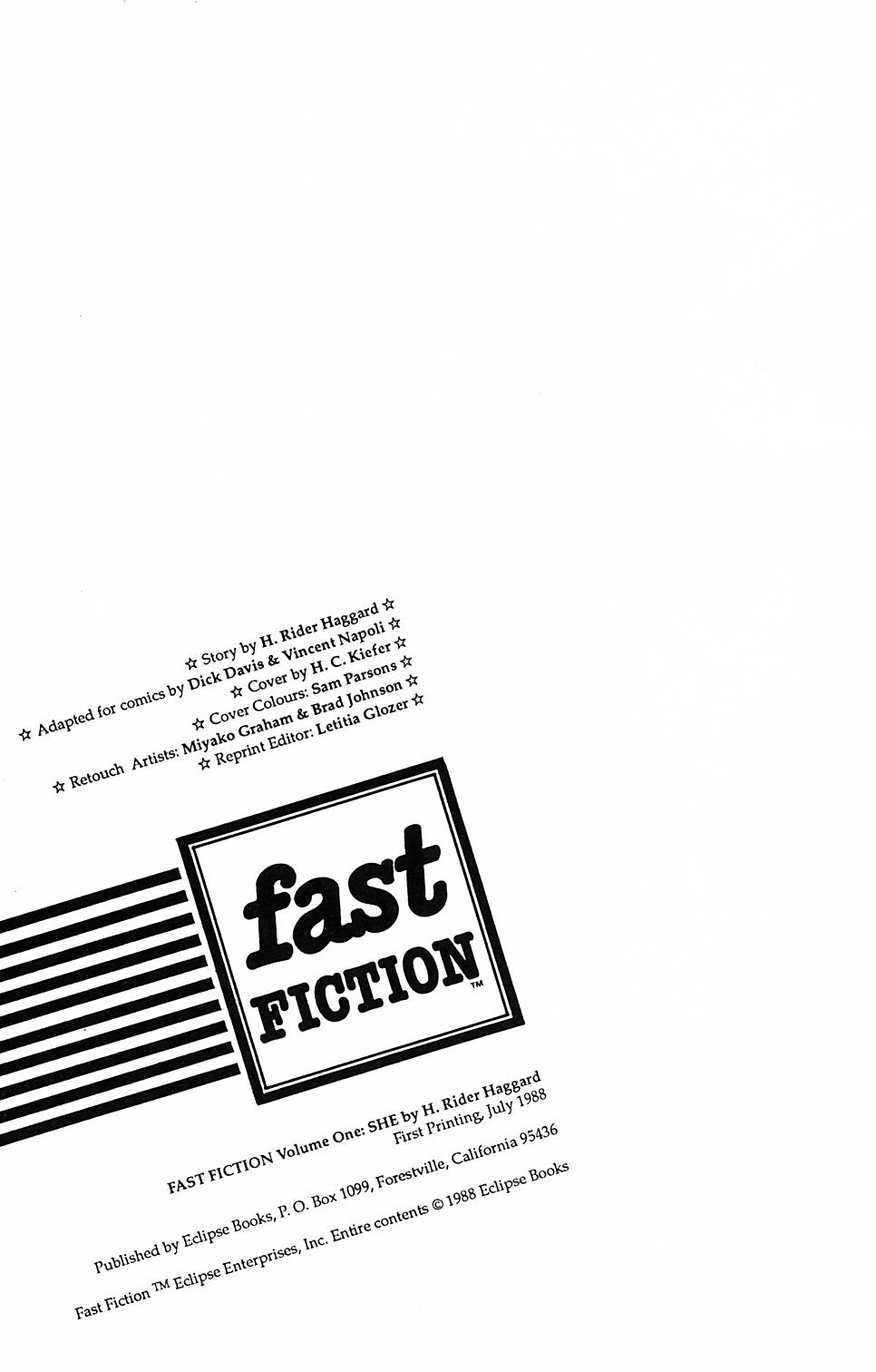 Read online Fast Fiction (She) comic -  Issue # Full - 4
