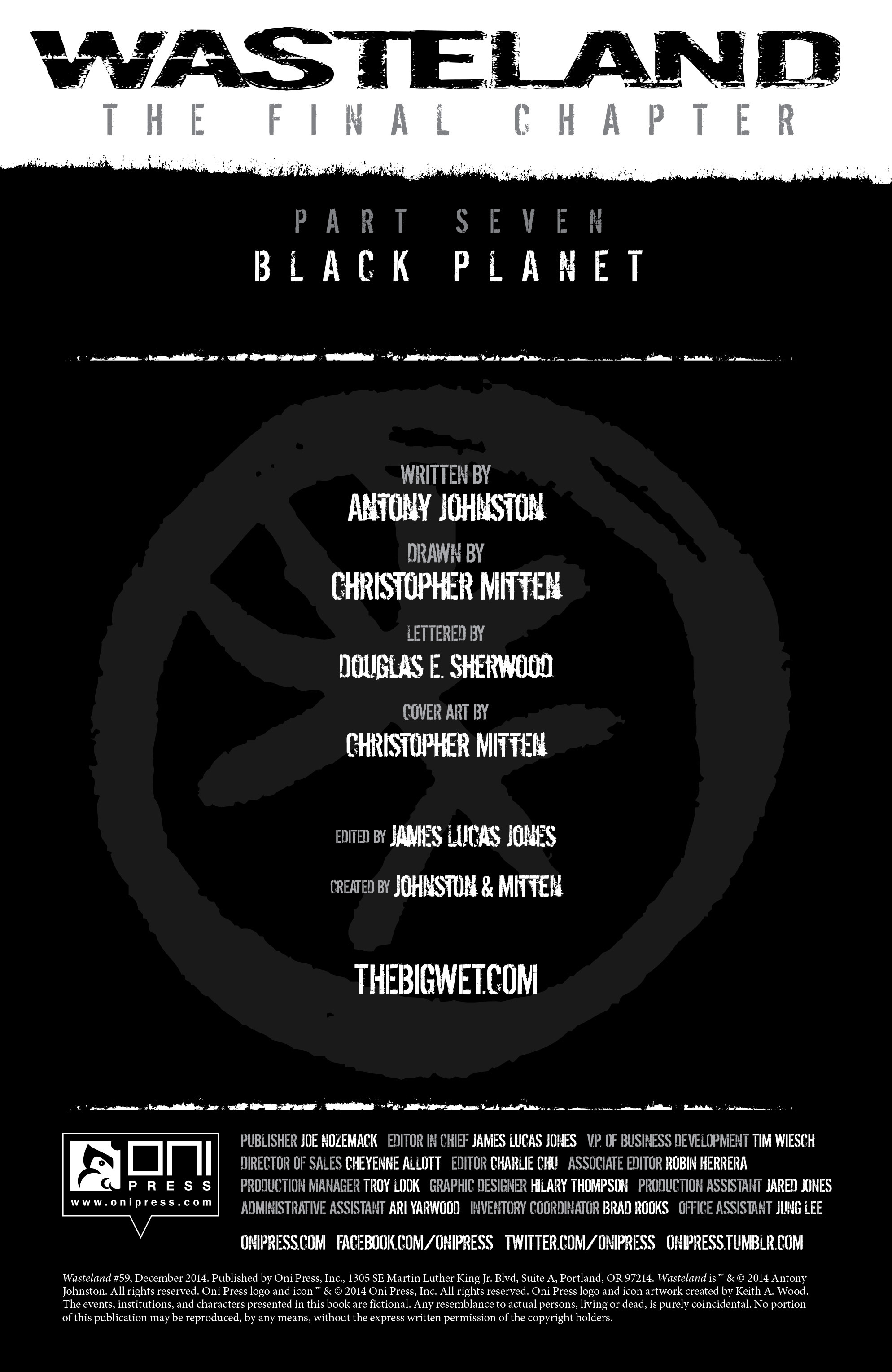 Read online Wasteland (2006) comic -  Issue #59 - 2