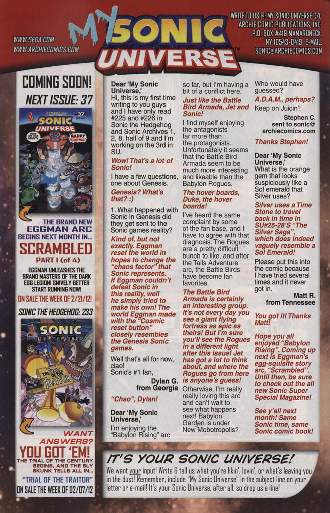 Read online Sonic Universe comic -  Issue #36 - 34
