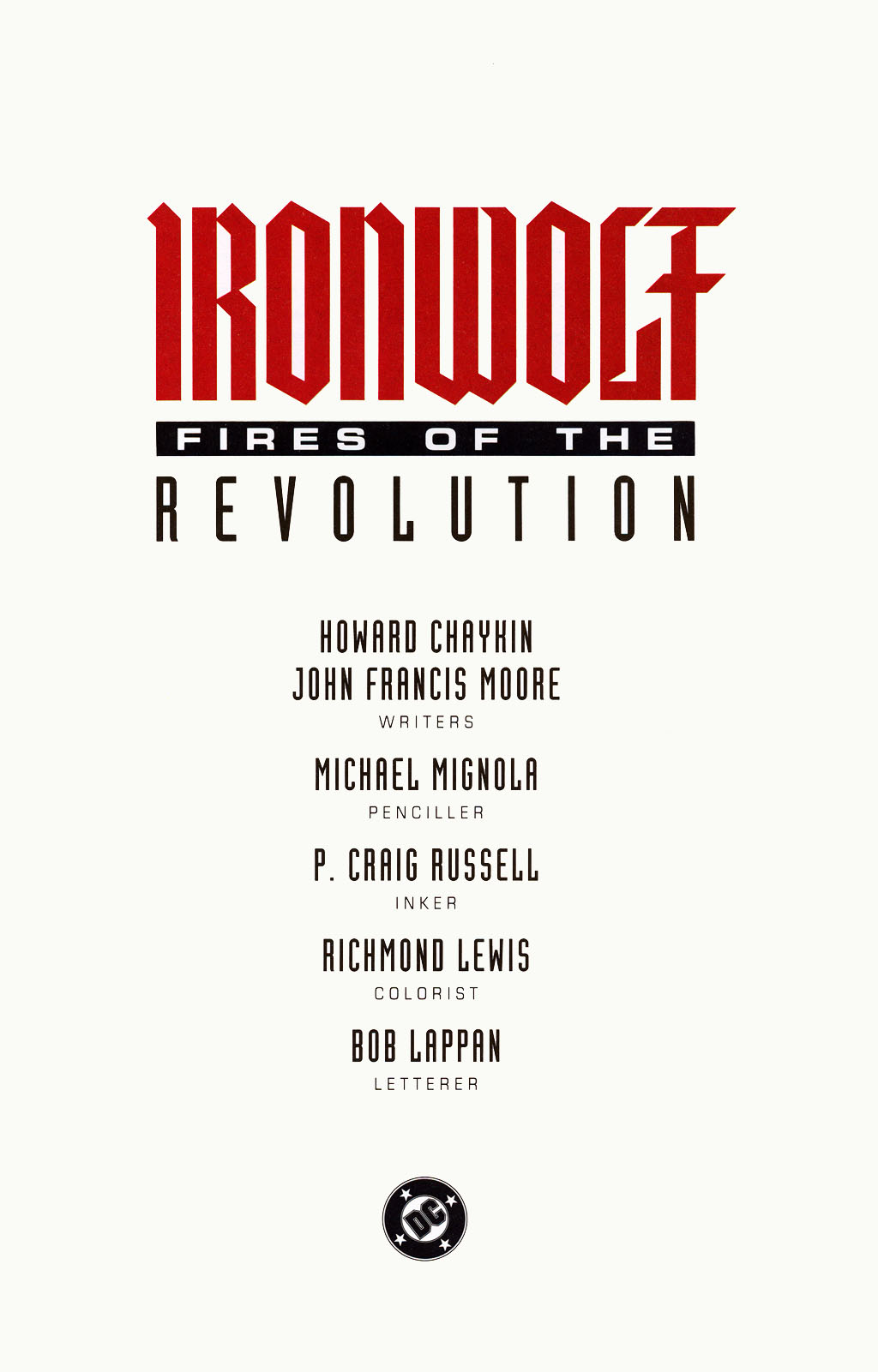 Read online Ironwolf -- Fires of the Revolution comic -  Issue # TPB - 4
