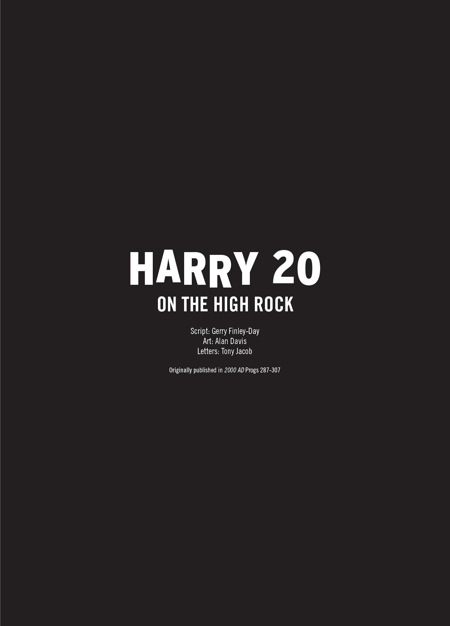 Read online Harry 20 on the High Rock comic -  Issue # TPB - 7