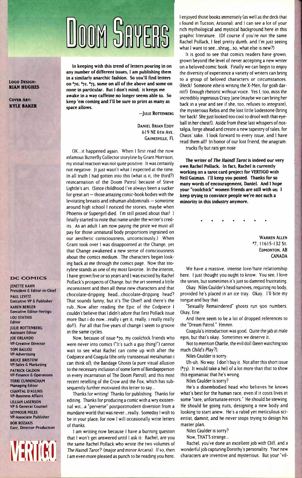 Read online Doom Patrol (1987) comic -  Issue #77 - 27