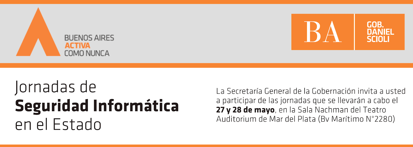 Provincia de Buenos Aires: Jornadas de Seguridad Informática en el Estado