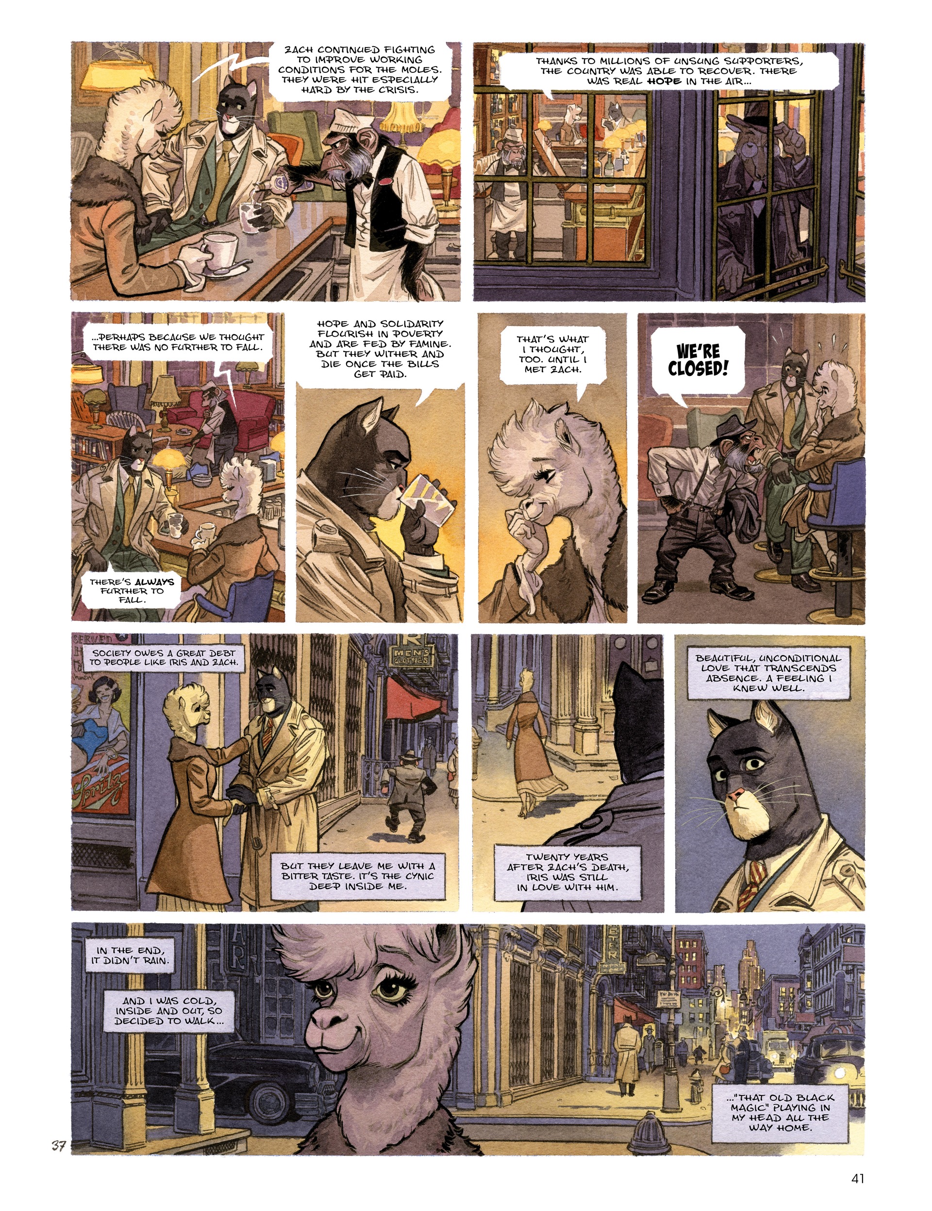 Read online Blacksad: They All Fall Down · Part One comic -  Issue # TPB - 43