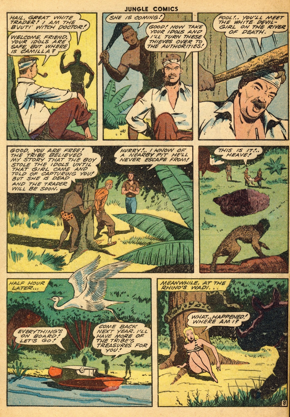 Read online Jungle Comics comic -  Issue #51 - 56