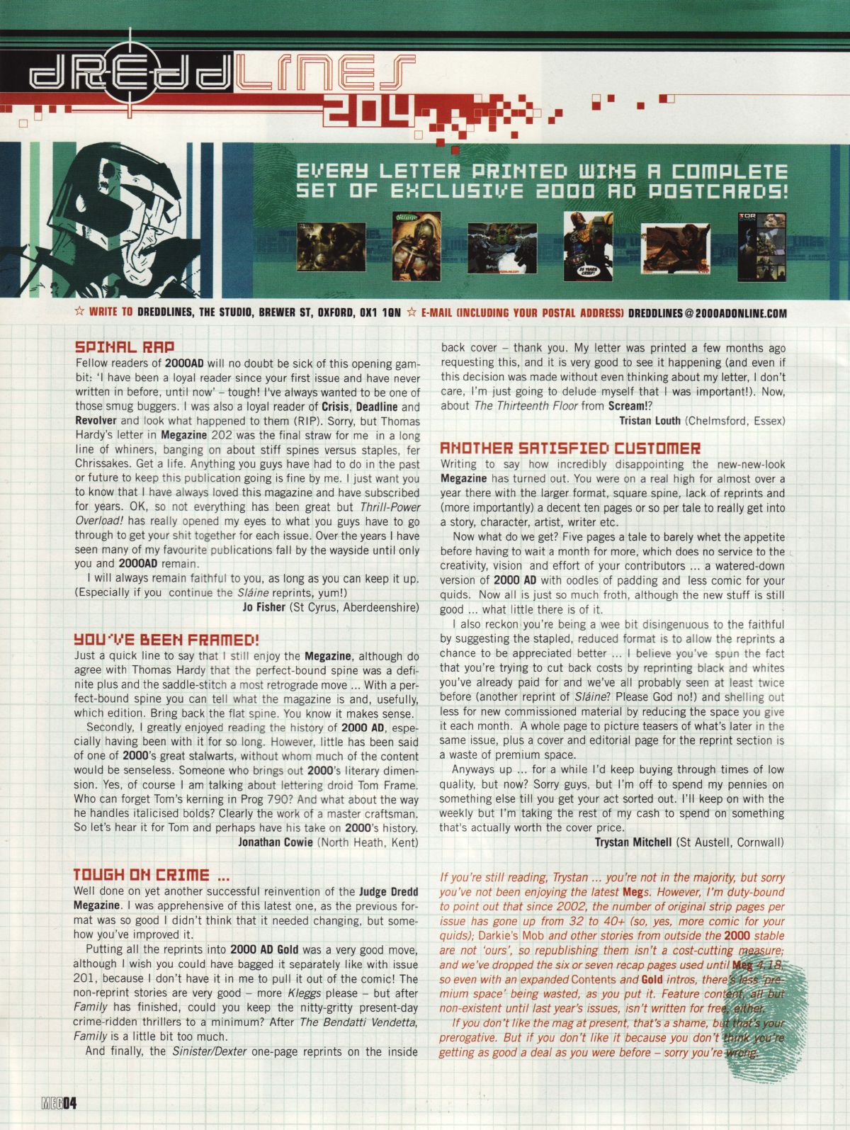 Judge Dredd Megazine (Vol. 5) issue 204 - Page 4
