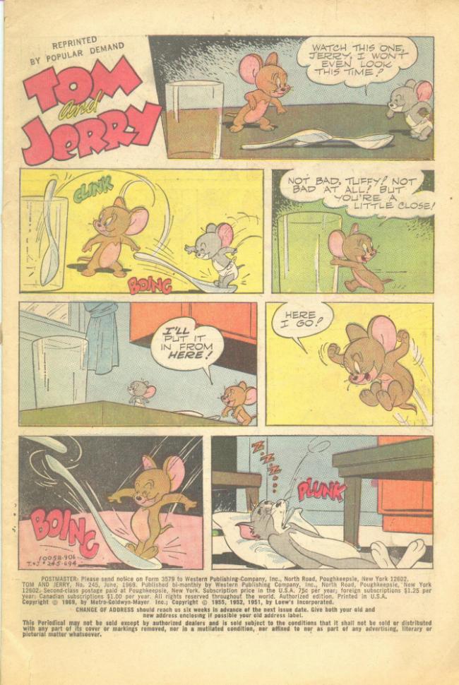 Read online Tom and Jerry comic -  Issue #245 - 2