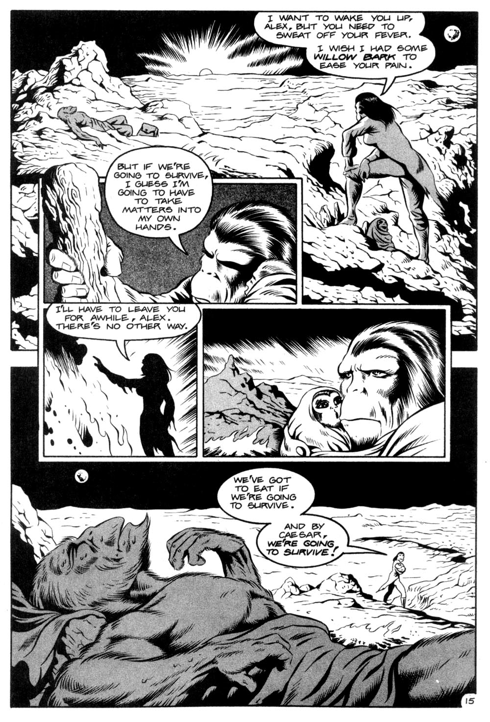 Read online Planet of the Apes (1990) comic -  Issue #8 - 16