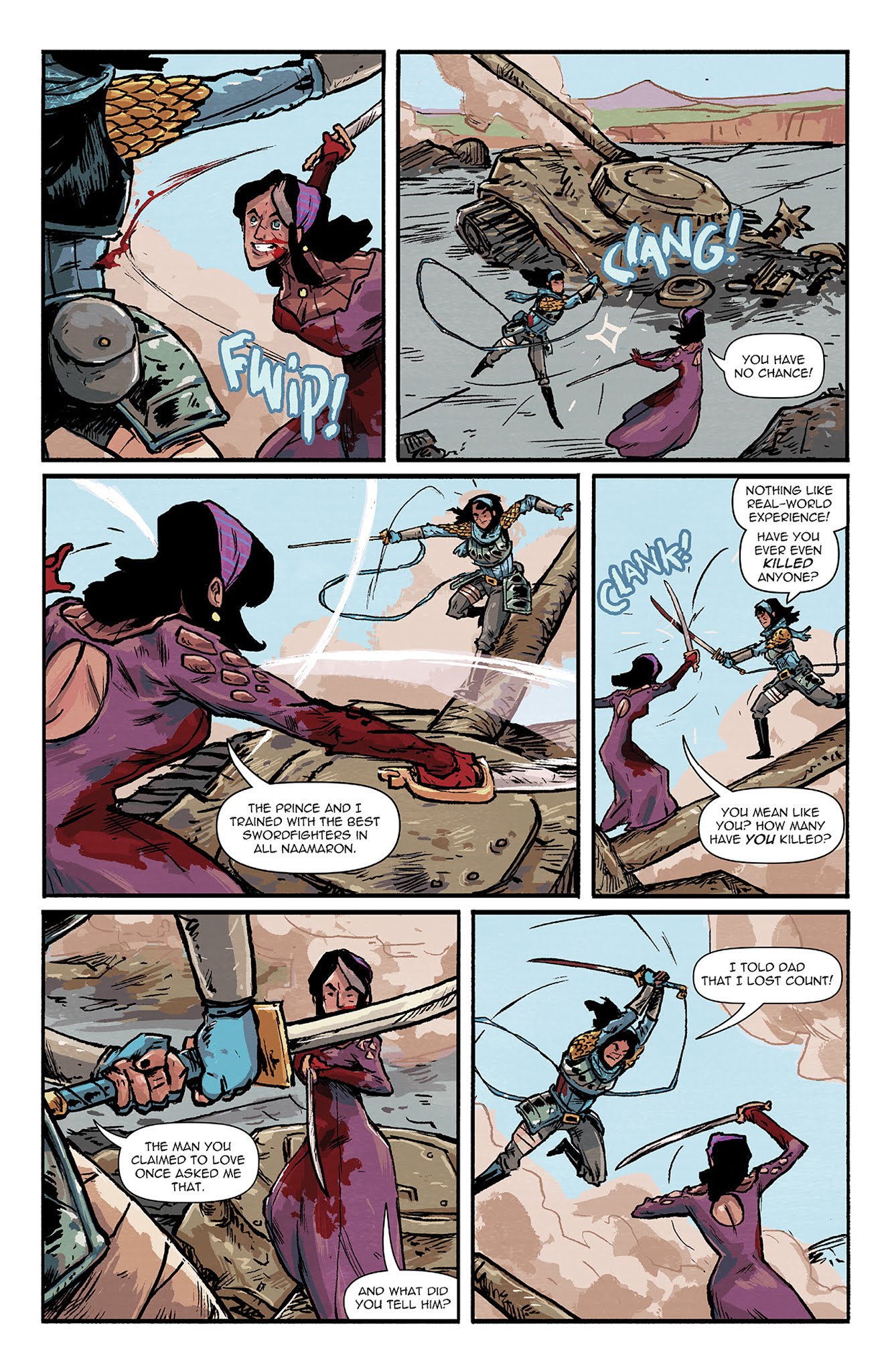 Read online Amala's Blade comic -  Issue #4 - 16