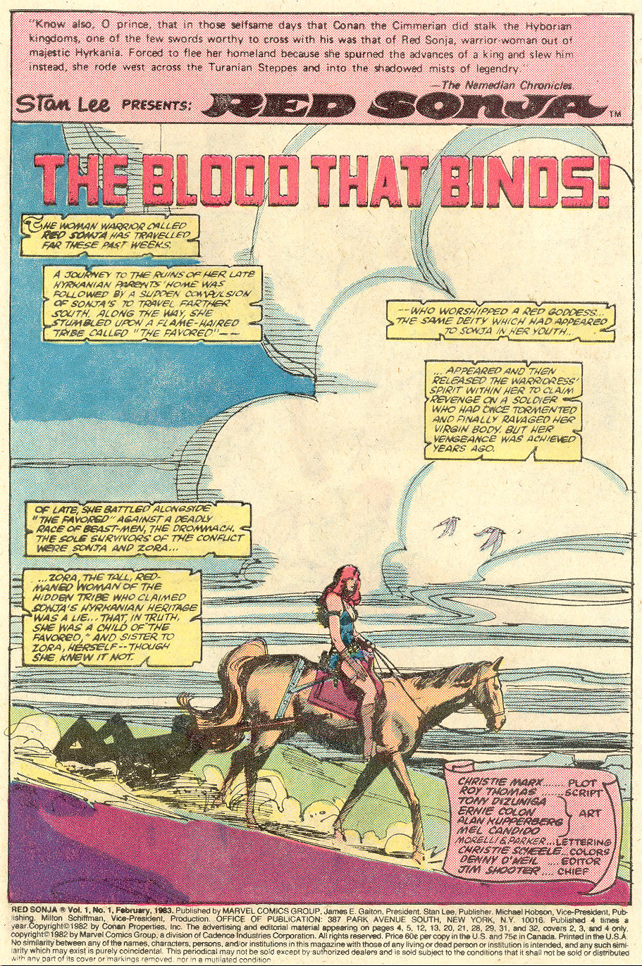 Read online Red Sonja (2nd Series) comic -  Issue #1 - 2