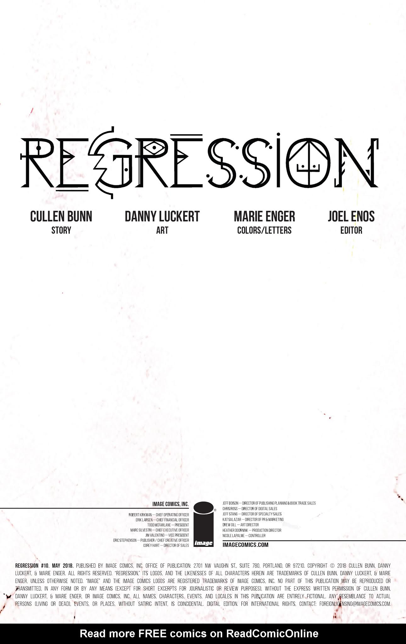 Read online Regression comic -  Issue #10 - 2