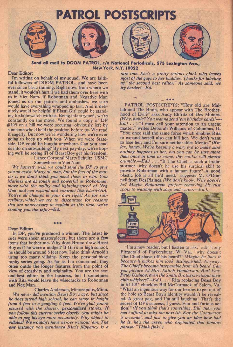 Read online Doom Patrol (1964) comic -  Issue #113 - 2