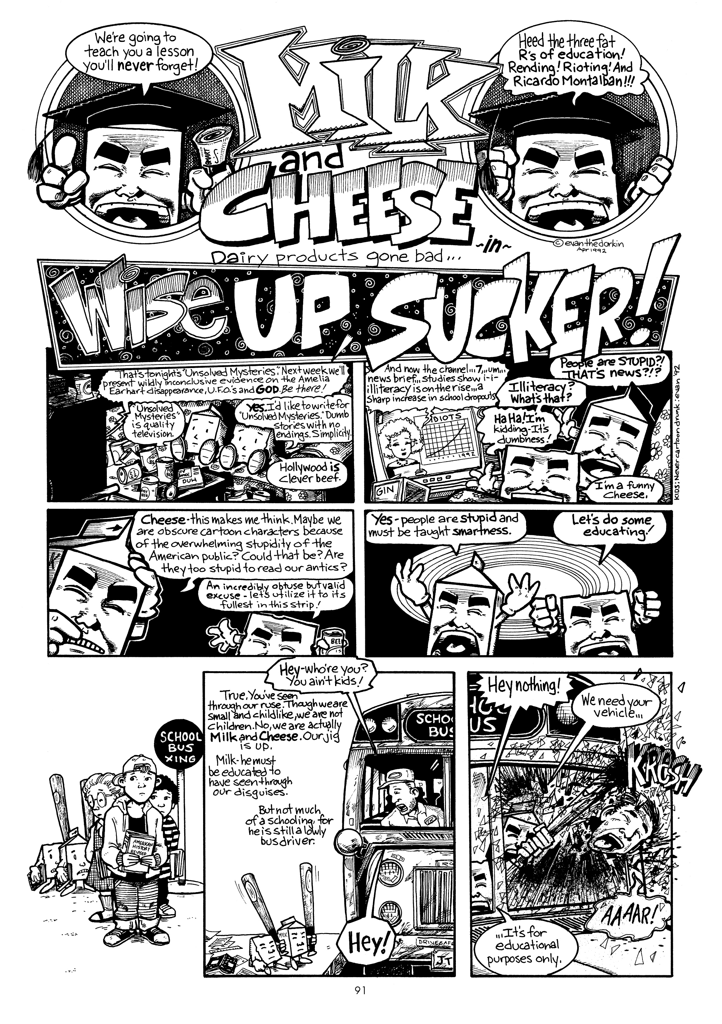 Read online Milk And Cheese: Dairy Products Gone Bad! comic -  Issue # Full - 93