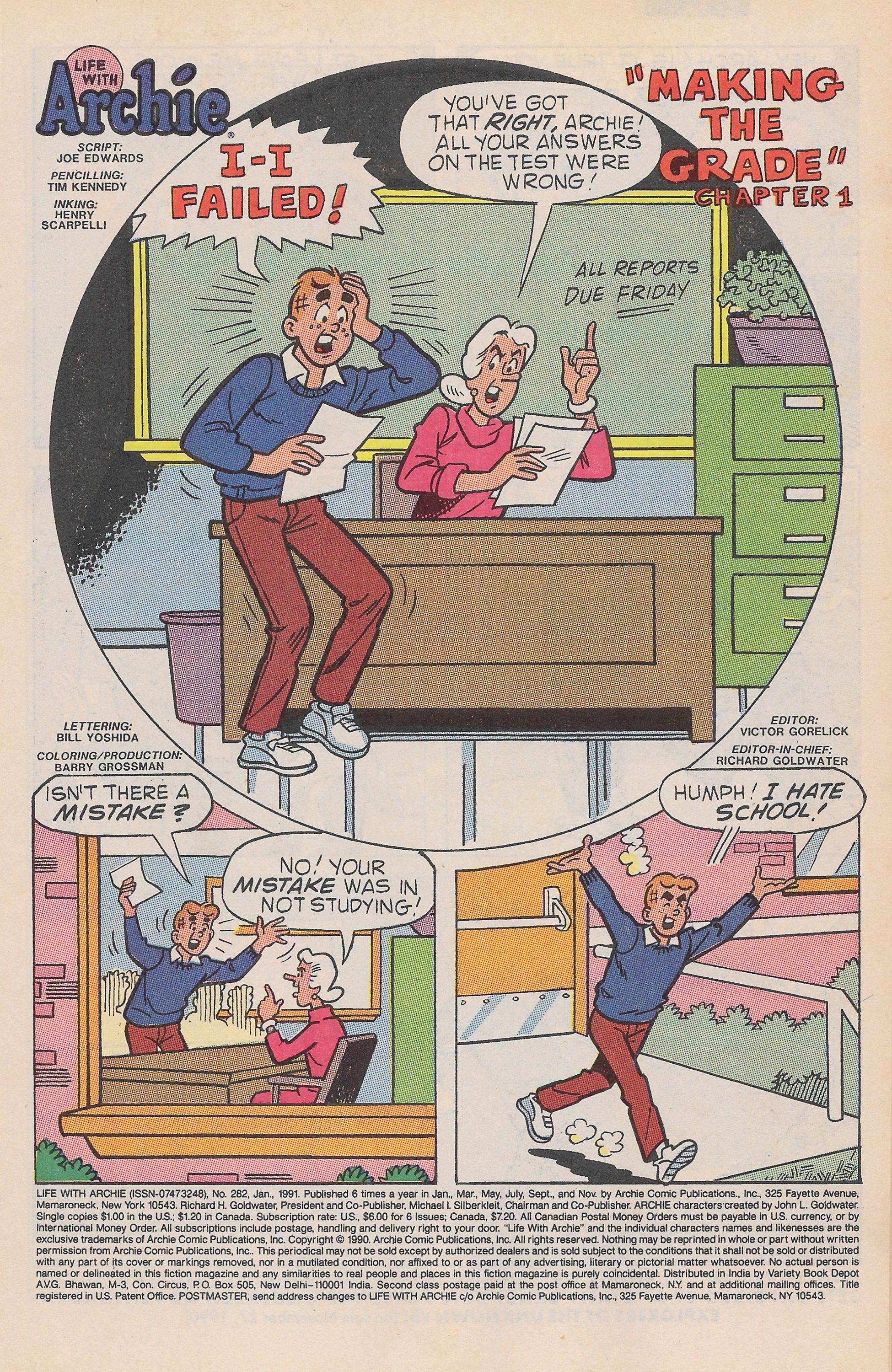 Read online Life With Archie (1958) comic -  Issue #282 - 3