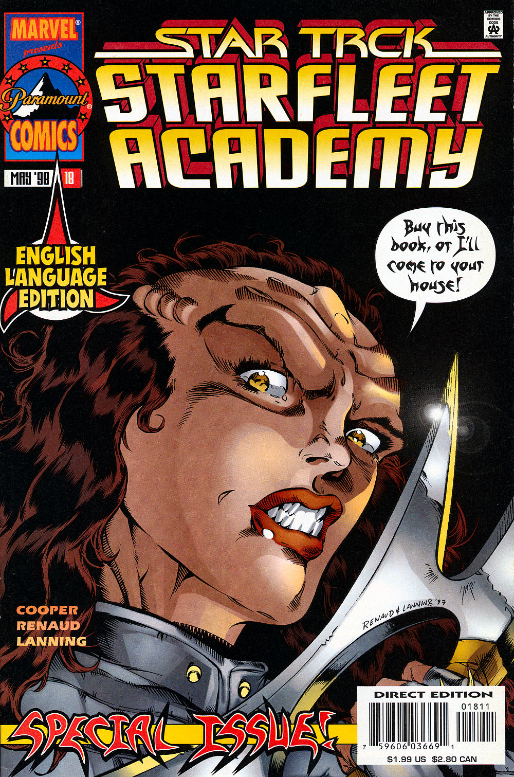 Read online Star Trek: Starfleet Academy (1996) comic -  Issue #18 - 1