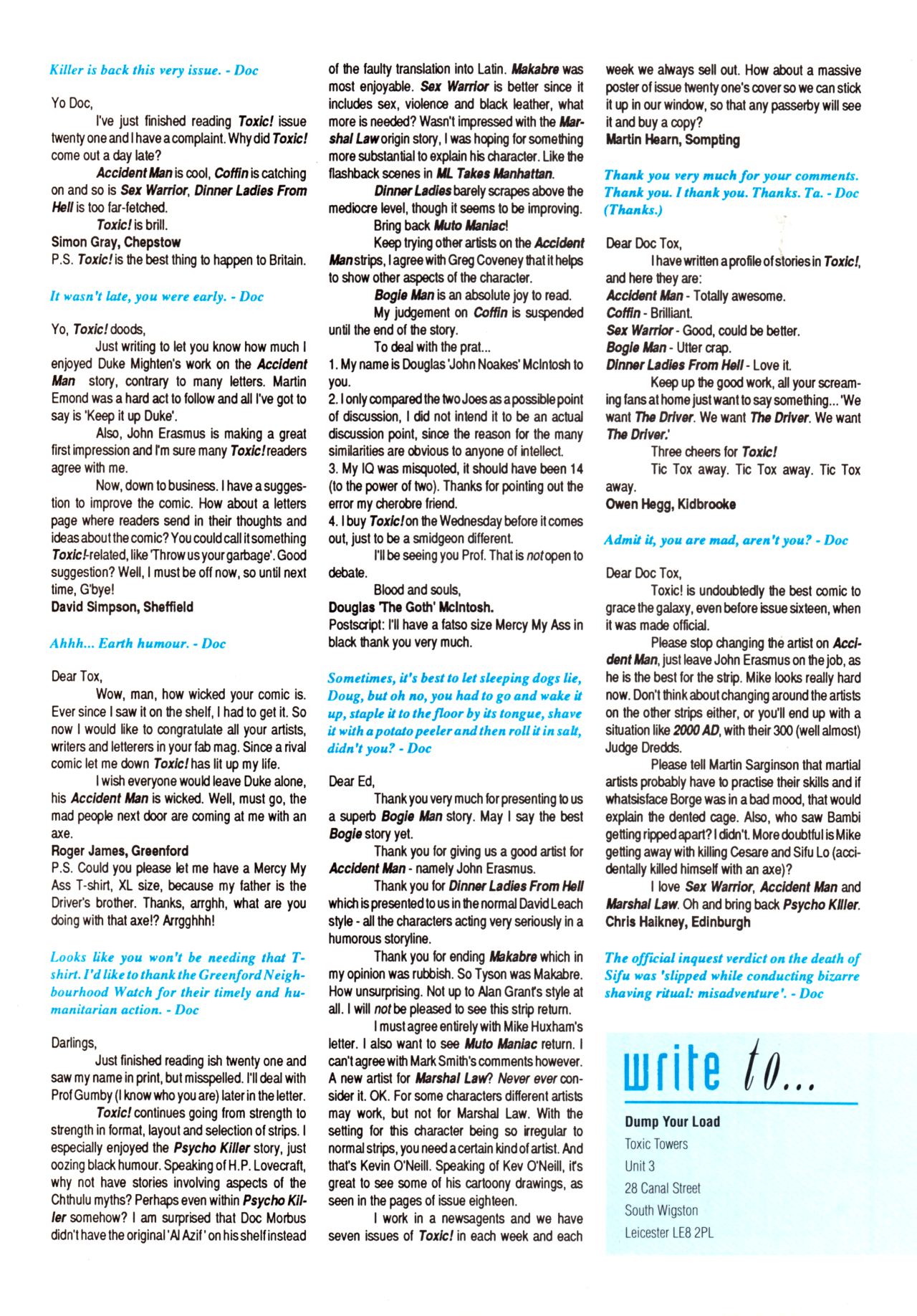 Read online Toxic! comic -  Issue #26 - 35