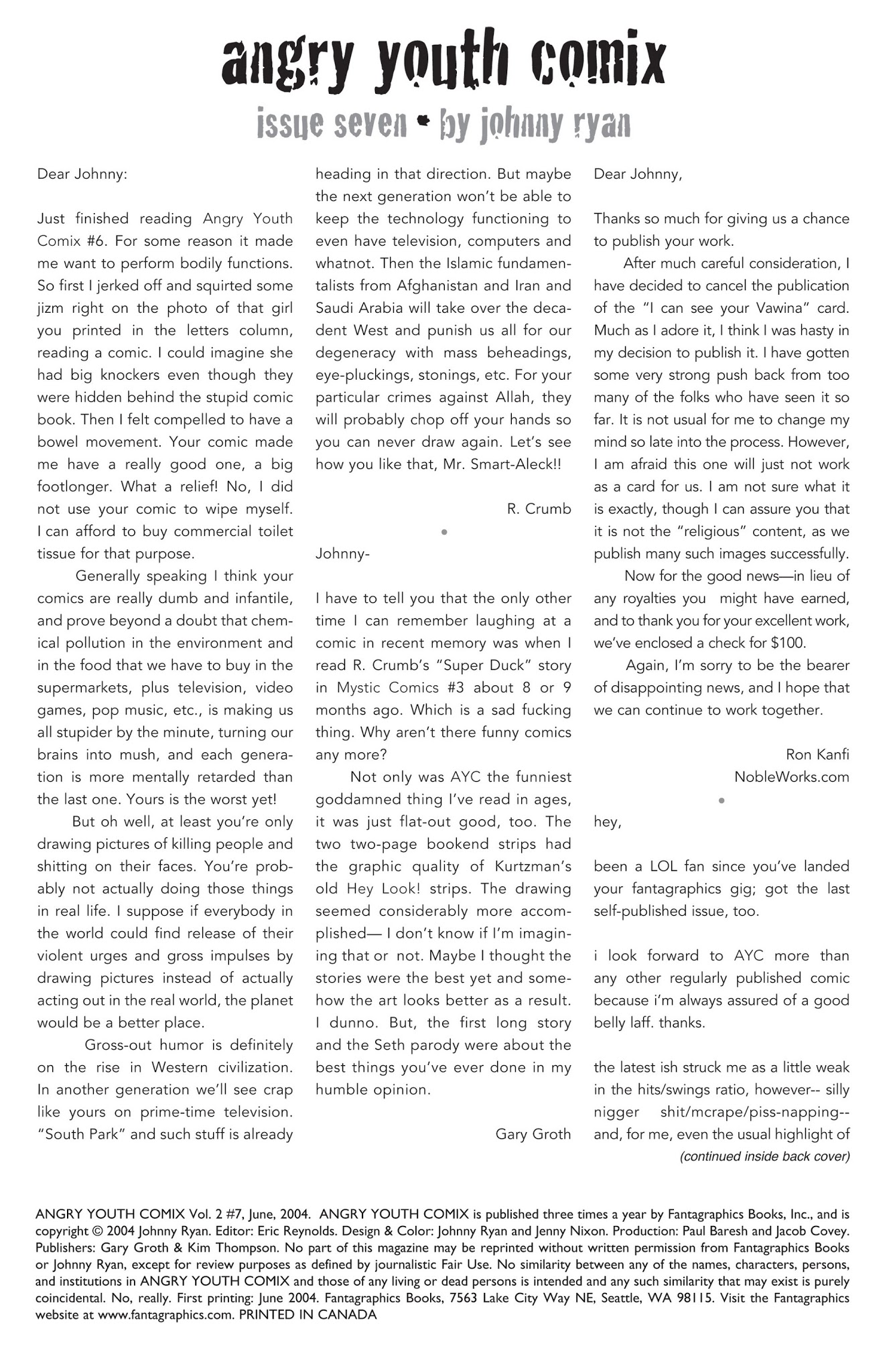 Read online Angry Youth Comix comic -  Issue #7 - 2