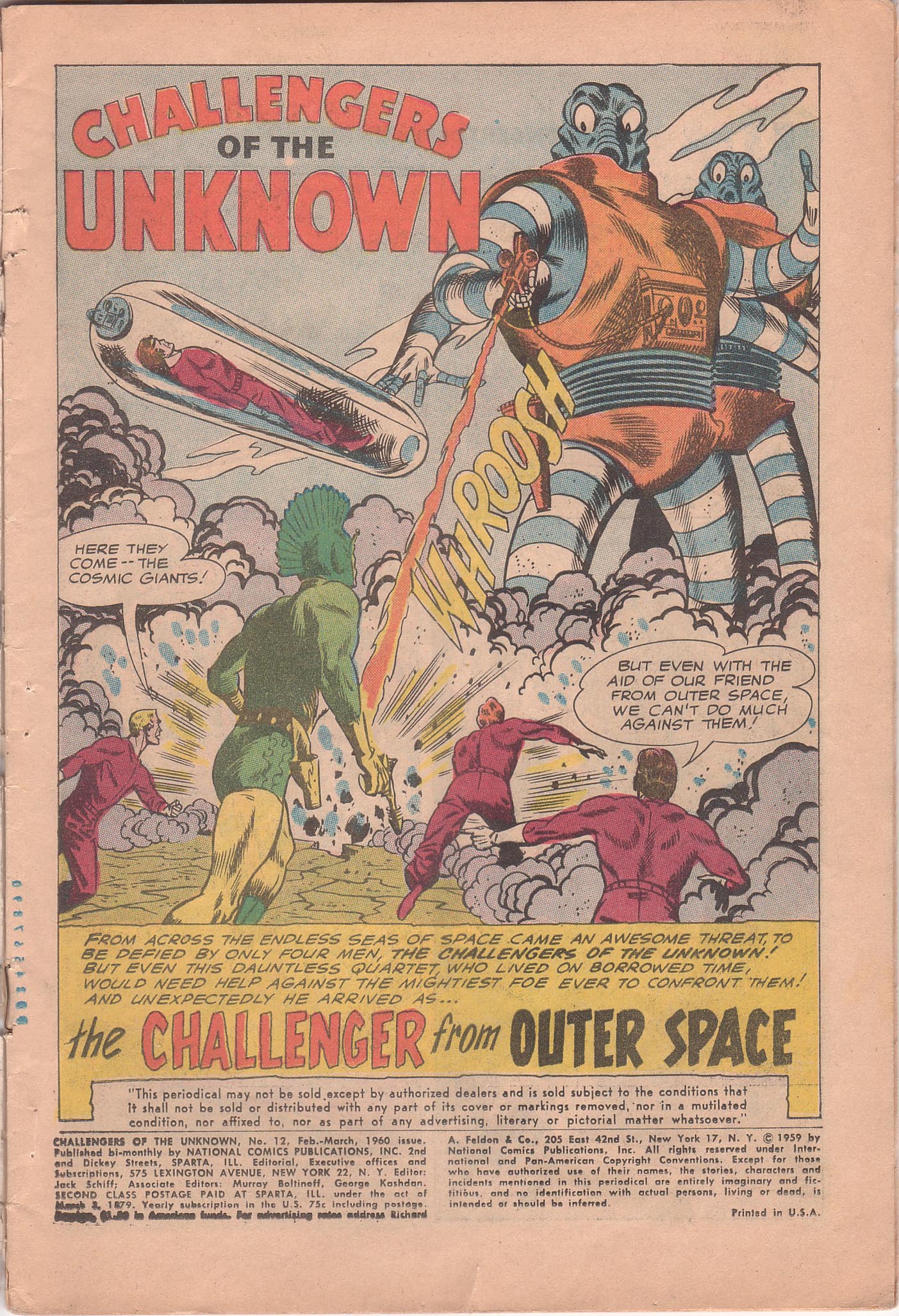 Read online Challengers of the Unknown (1958) comic -  Issue #12 - 3