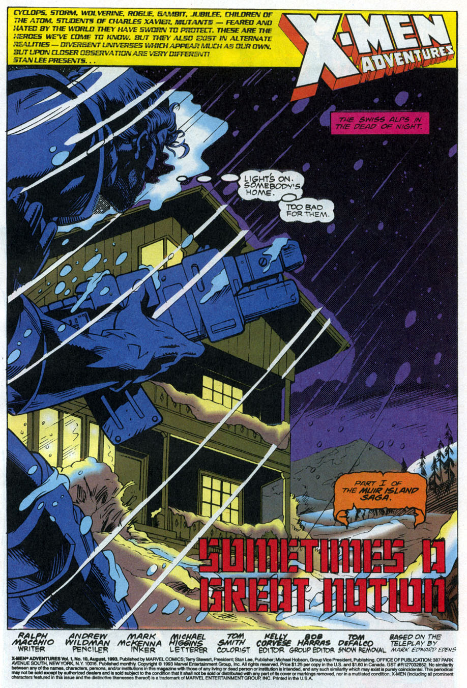 Read online X-Men Adventures (1992) comic -  Issue #10 - 2