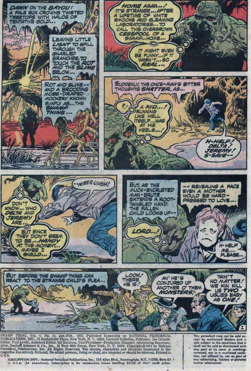 Read online Swamp Thing (1972) comic -  Issue #14 - 2