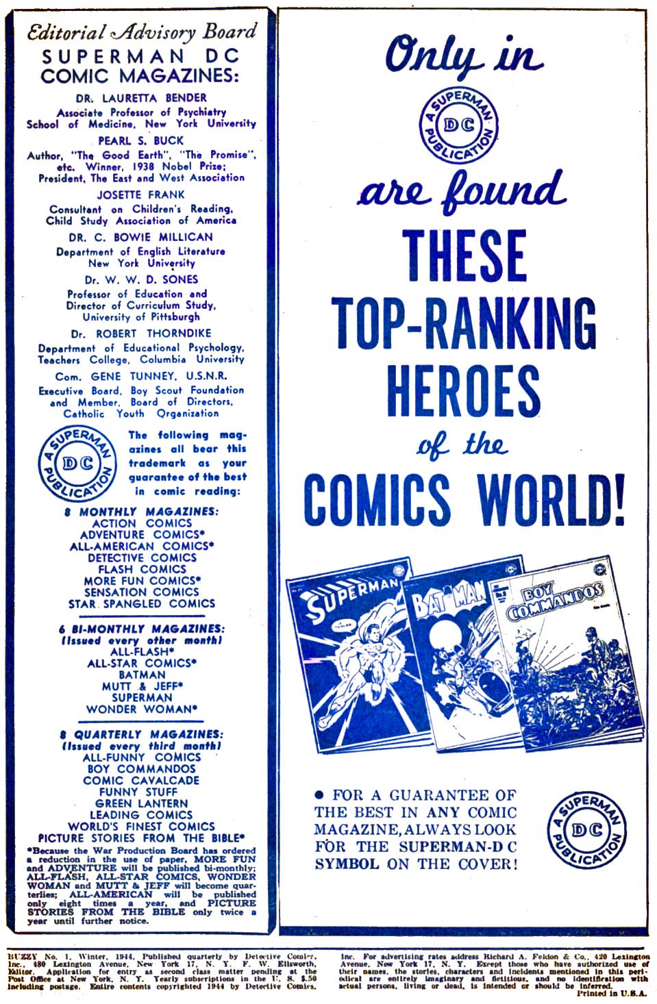 Read online Buzzy comic -  Issue #1 - 2